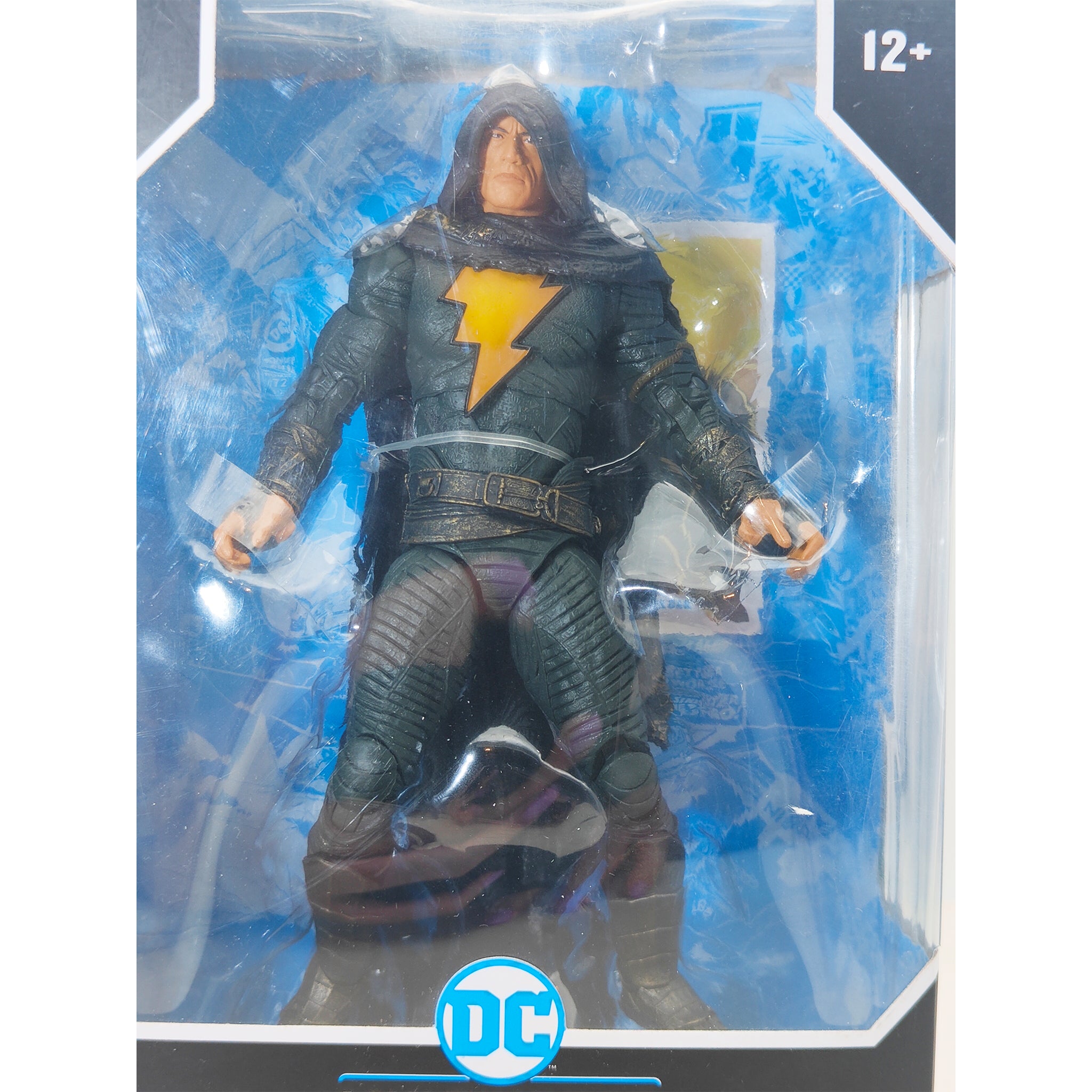 DC Multiverse Black Adam With Cloak Black Adam McFarlane Toys Action Figure 2022 18cm – DC Heroes, McFarlane Toys, 18 cm, 2022, pre-owned collector piece, Uncanny Collectibles Dublin Ireland
