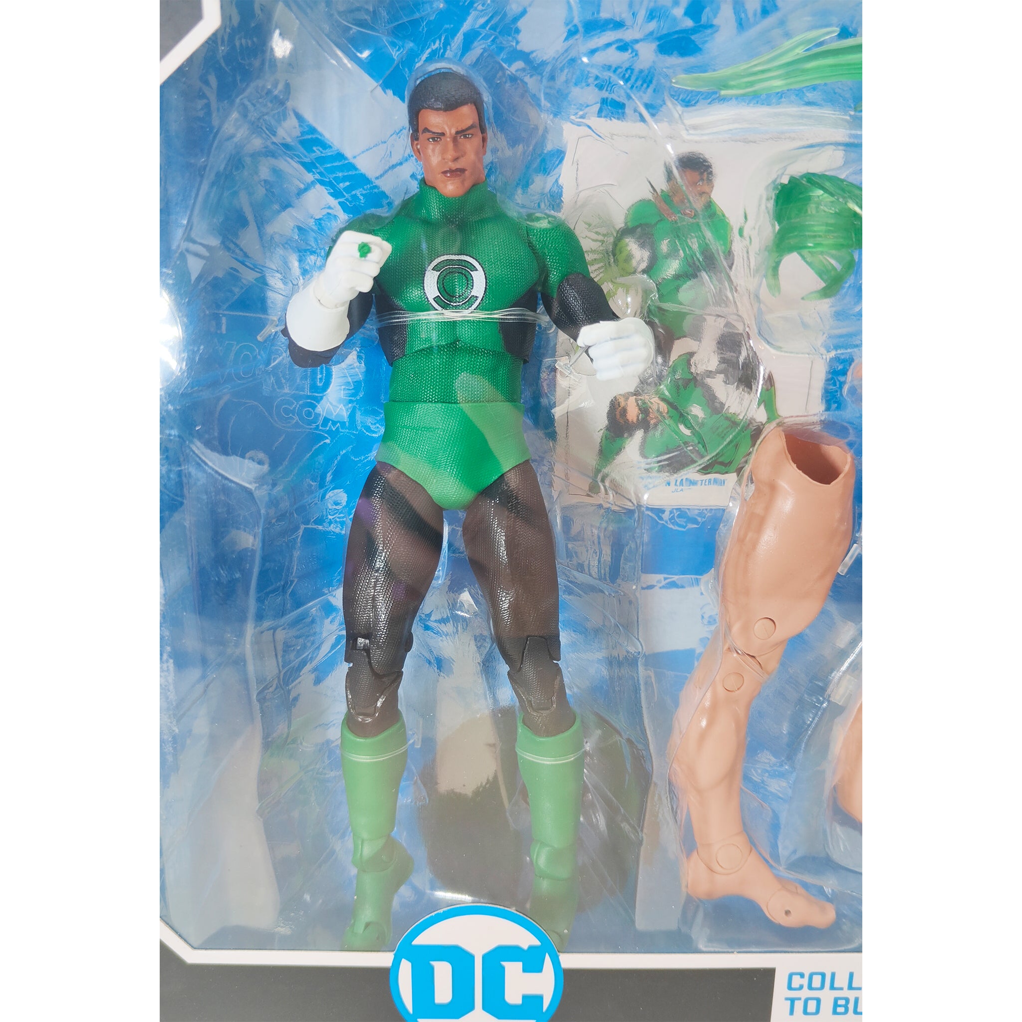 DC Multiverse Green Lantern John Stewart JLA McFarlane Toys Action Figure 2024 18cm – DC Heroes, McFarlane Toys, 18 cm, 2024, pre-owned collector piece, Uncanny Collectibles Dublin Ireland