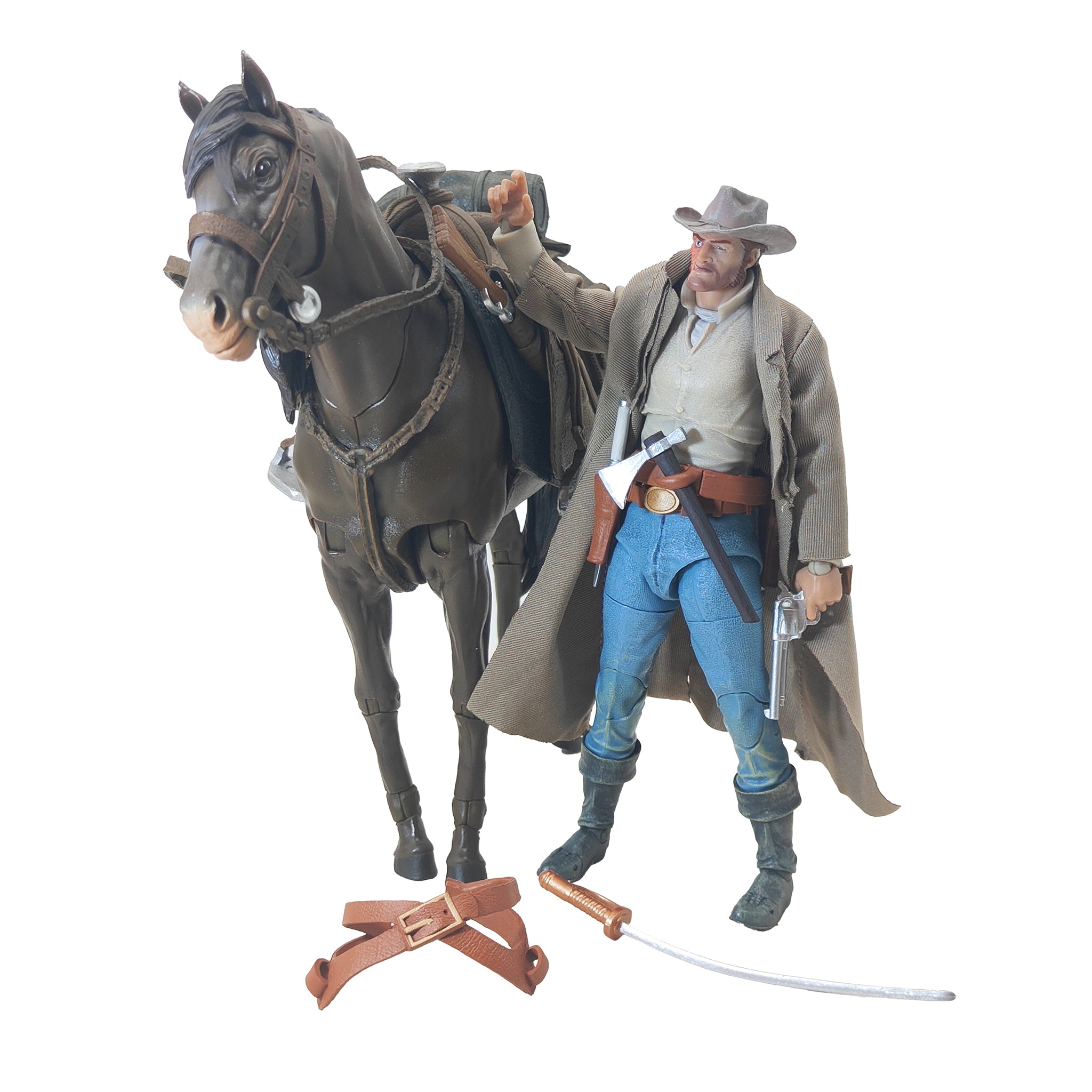 DC Multiverse Jonah Hex and The General All-Star Western McFarlane Toys Gold Label – DC Heroes, McFarlane Toys, 18 cm, pre-owned collector piece, Uncanny Collectibles Dublin Ireland