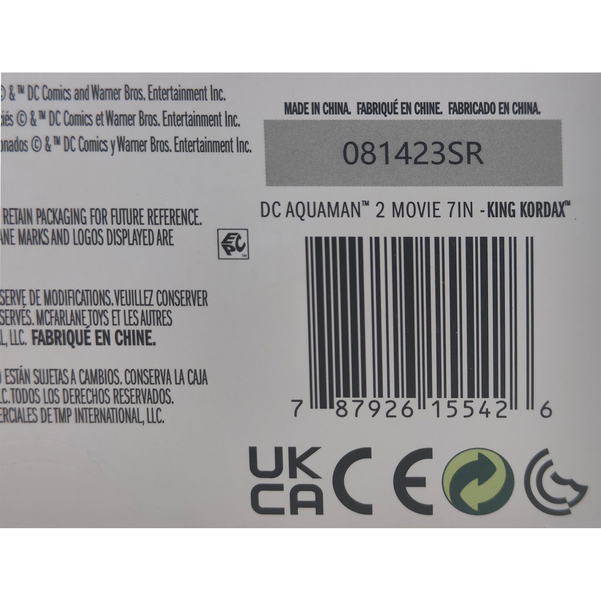 DC Multiverse King Kordax Aquaman And The Lost Kingdom McFarlane Toys Action Figure  2023 18cm – DC Heroes, McFarlane Toys, 18 cm, 2023, pre-owned collector piece, Uncanny Collectibles Dublin Ireland