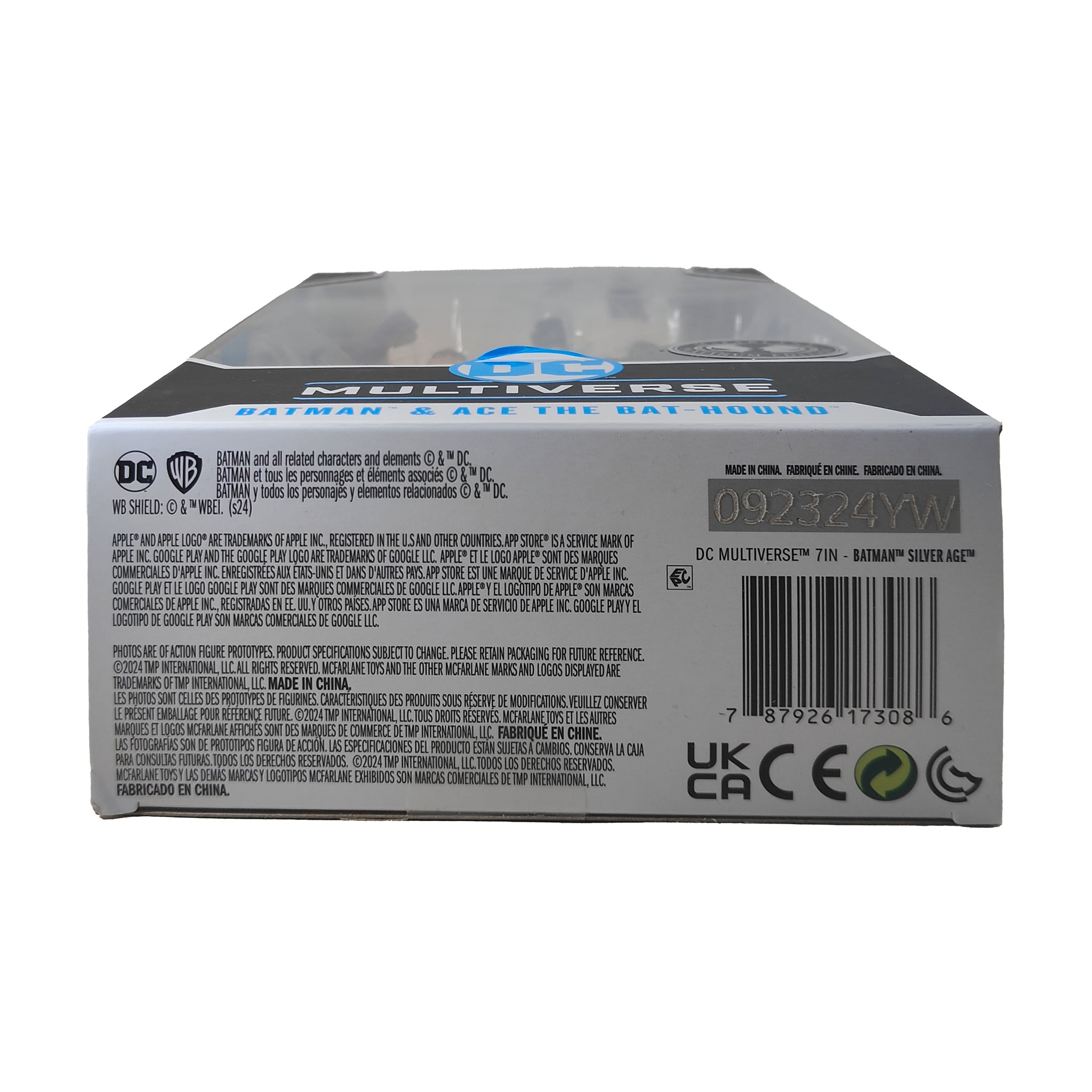 DC Multiverse Silver Age Batman And Ace The Bat Hound Platinum Edition McFarlane Toys Action Figure 2024 18cm – Batman, McFarlane Toys, 18 cm, 2024, pre-owned collector piece, Uncanny Collectibles Dublin Ireland