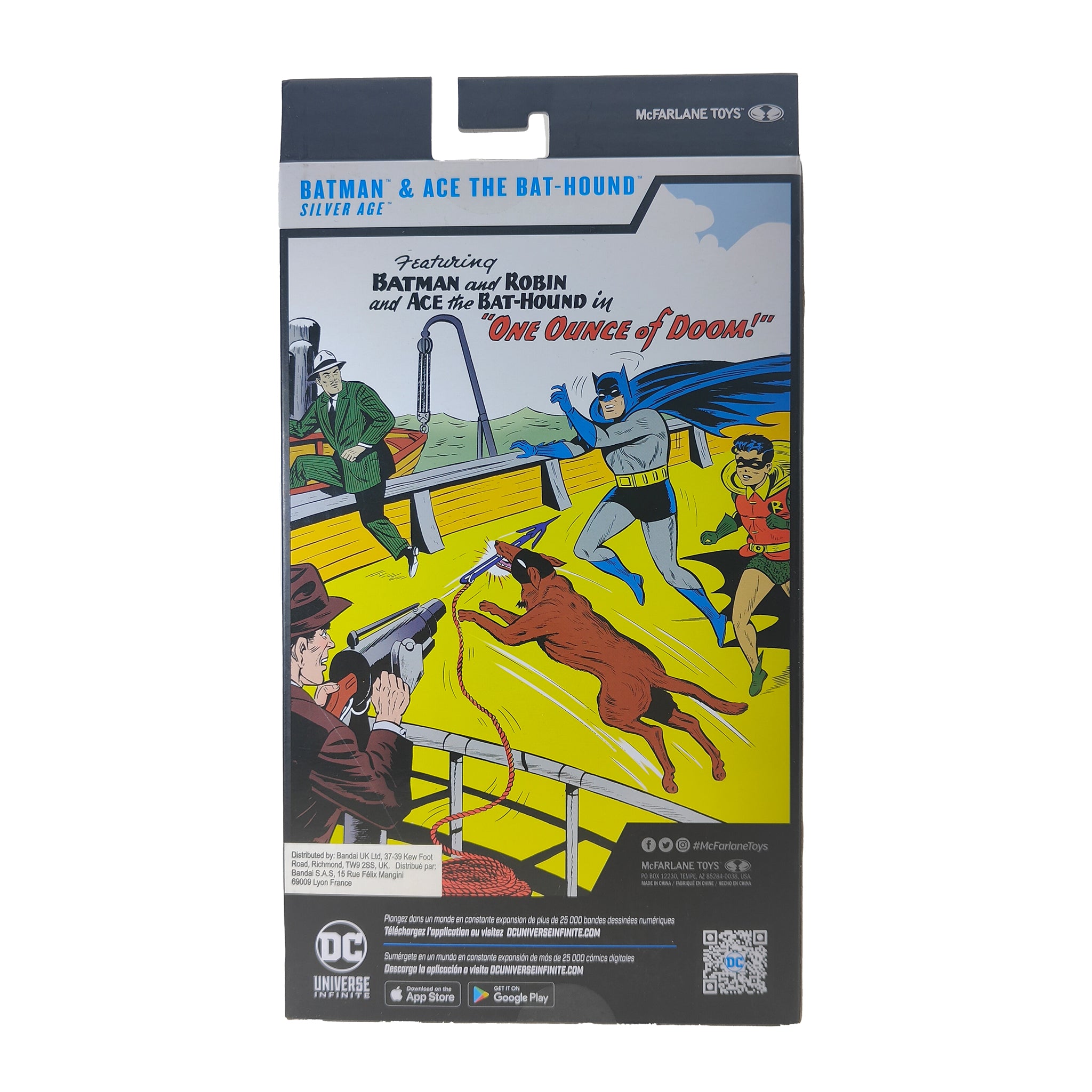 DC Multiverse Silver Age Batman And Ace The Bat Hound Platinum Edition McFarlane Toys Action Figure 2024 18cm – Batman, McFarlane Toys, 18 cm, 2024, pre-owned collector piece, Uncanny Collectibles Dublin Ireland