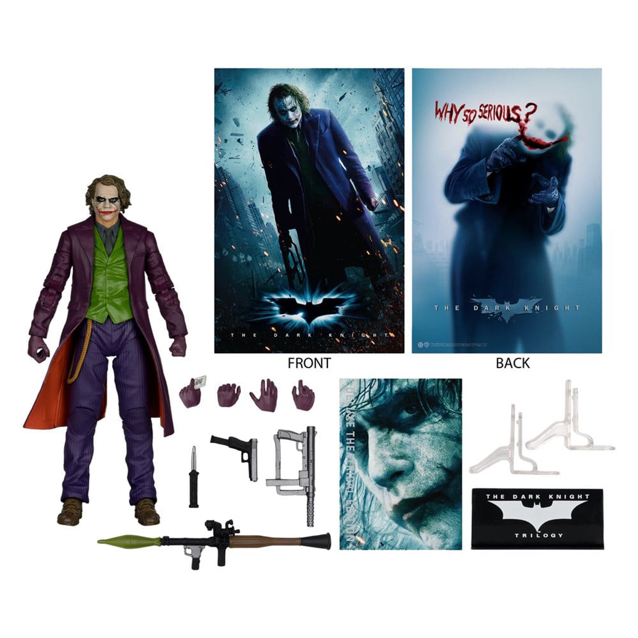 DC Multiverse The Dark Knight Joker Heath Ledger McFarlane Toys Action Figure Deluxe Theatrical Edition