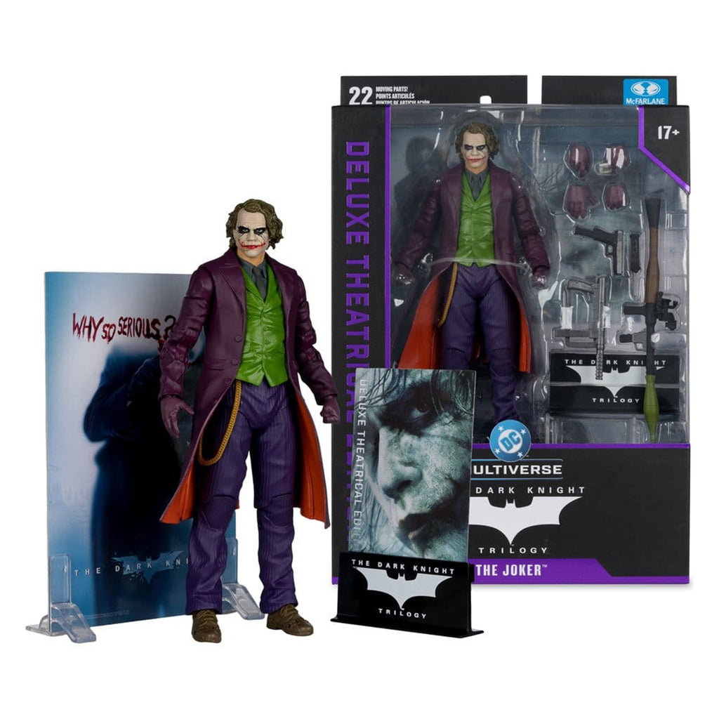 DC Multiverse The Dark Knight Joker Heath Ledger McFarlane Toys Action Figure Deluxe Theatrical Edition