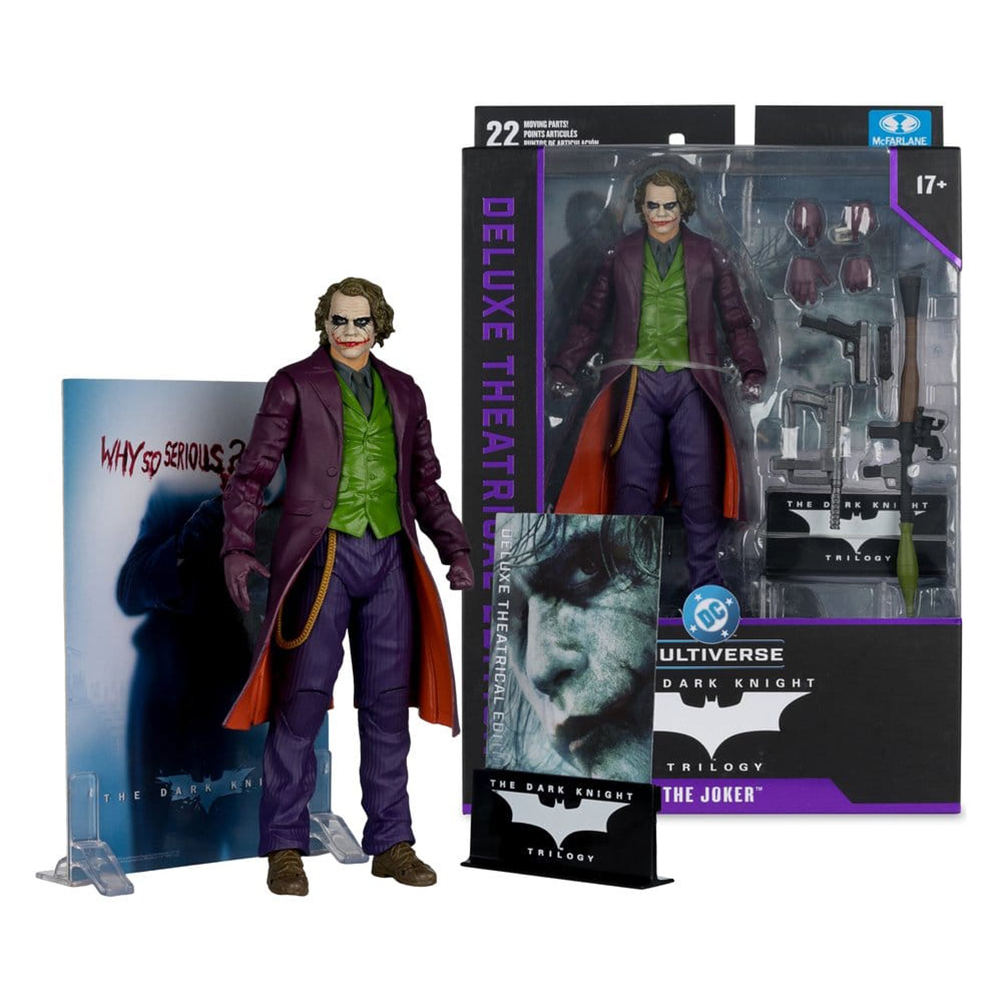 DC Multiverse The Dark Knight Joker Heath Ledger McFarlane Toys Action Figure Deluxe Theatrical Edition