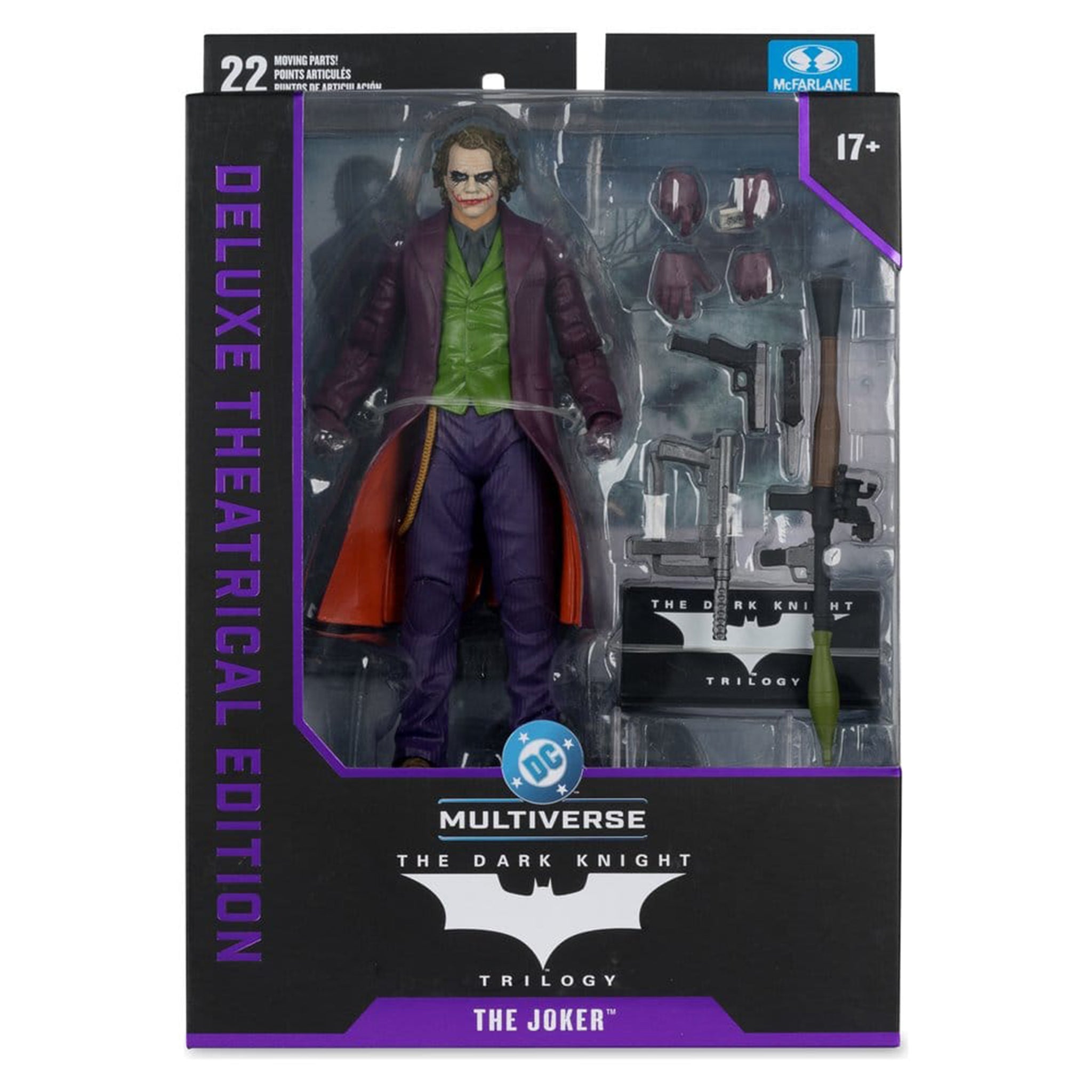DC Multiverse The Dark Knight Joker Heath Ledger McFarlane Toys Action Figure Deluxe Theatrical Edition