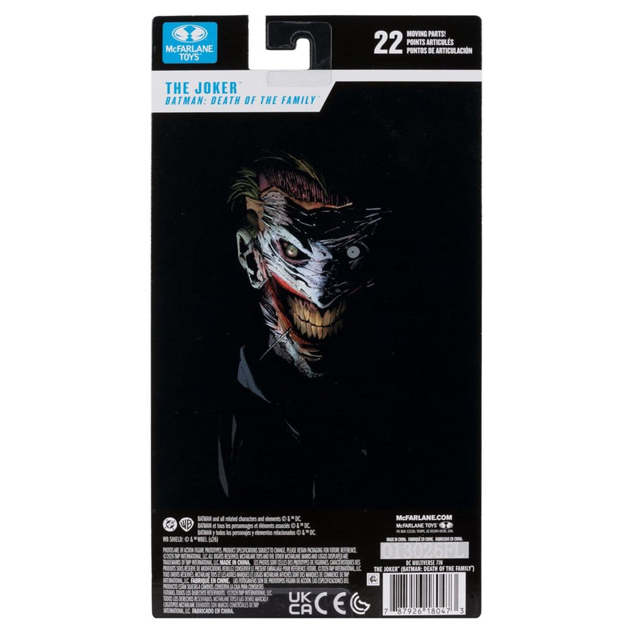 DC Multiverse The Joker Death of the Family McFarlane Toys Action Figure – Batman, McFarlane Toys, 18 cm, brand new collector item, Uncanny Collectibles Dublin Ireland