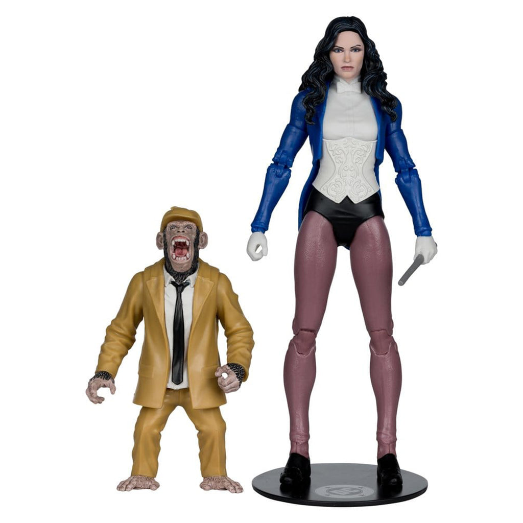 DC Multiverse  Zatanna with Detective Chimp McFarlane Toys Action Figure Collector Edition