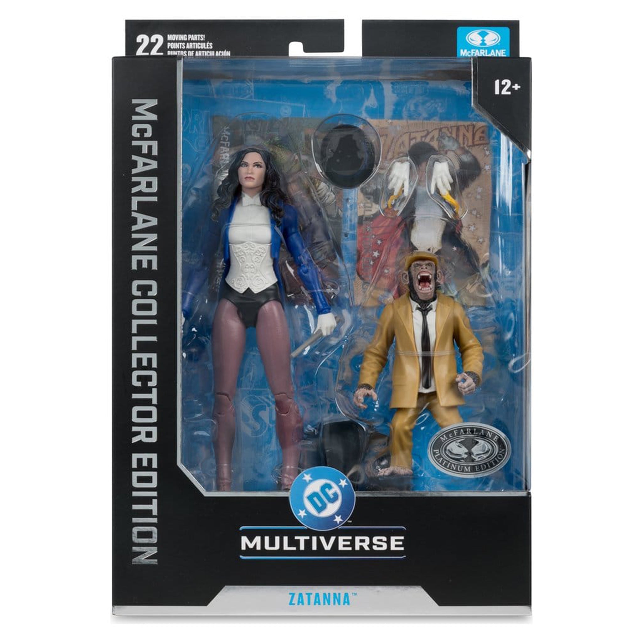 DC Multiverse  Zatanna with Detective Chimp McFarlane Toys Action Figure Collector Edition
