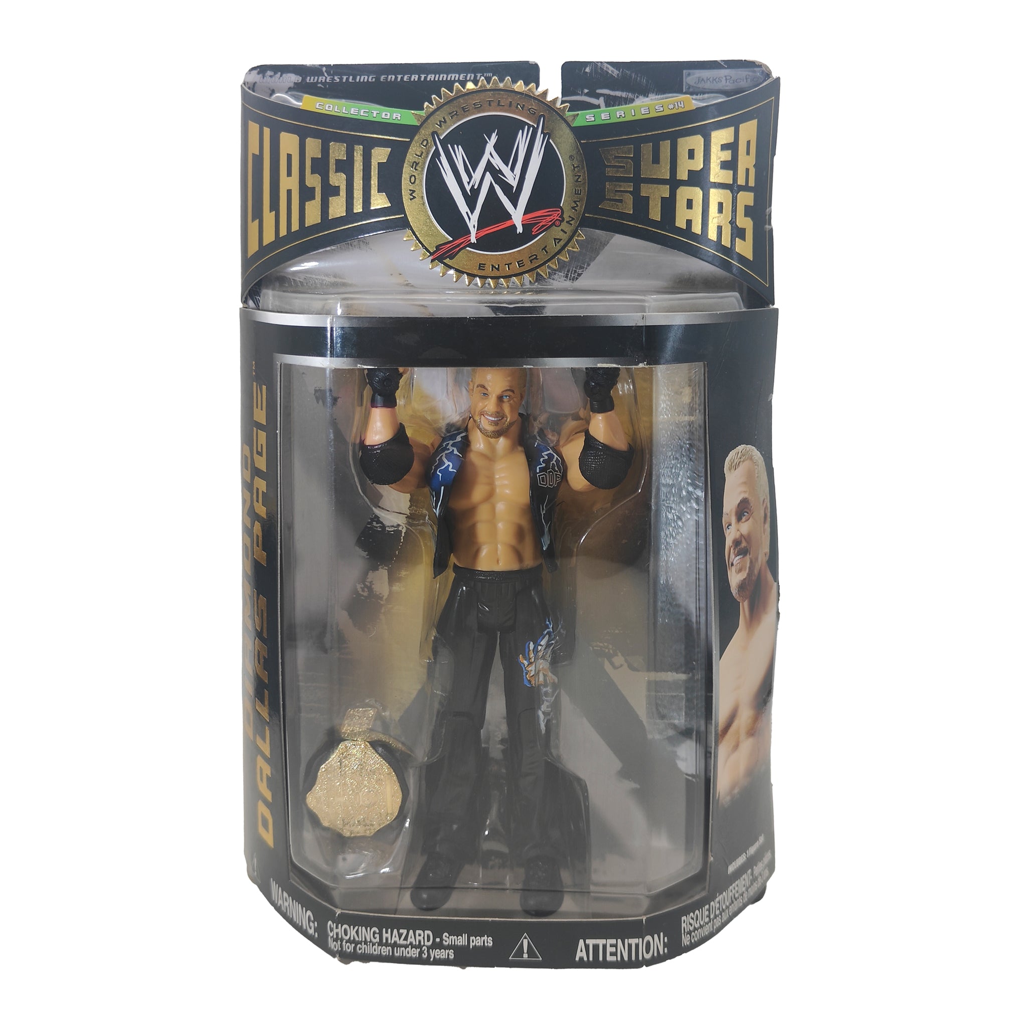 Diamond Dallas Page WWE Classic Superstars Series 14 Jakks Pacific Action Figure 2007 18cm – WWE, JAKKS Pacific, 18 cm, 2009, pre-owned collector piece, Uncanny Collectibles Dublin Ireland