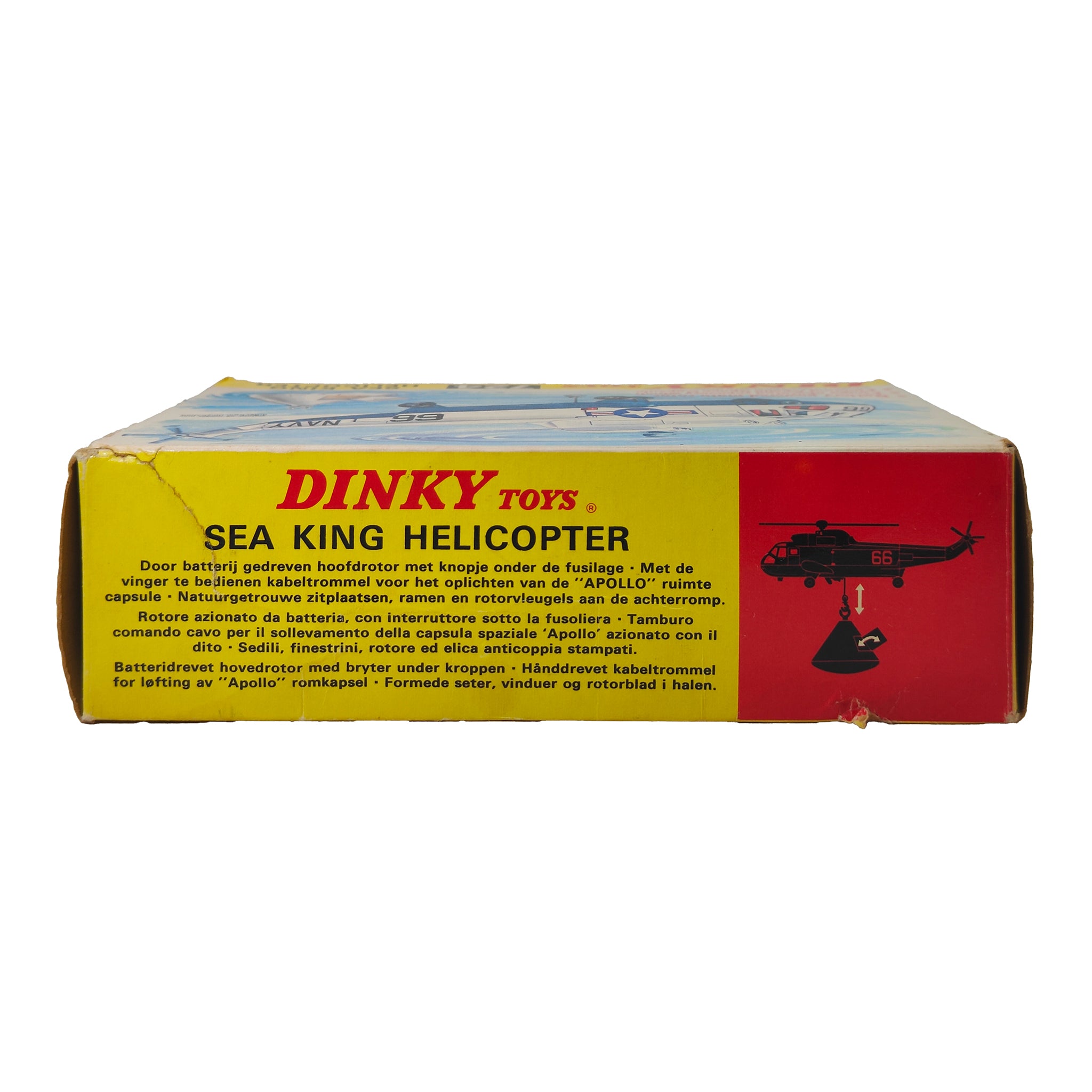 Dinky Sea King Helicopter Apollo Capsule 724 Meccano 1971 Motor Not Working