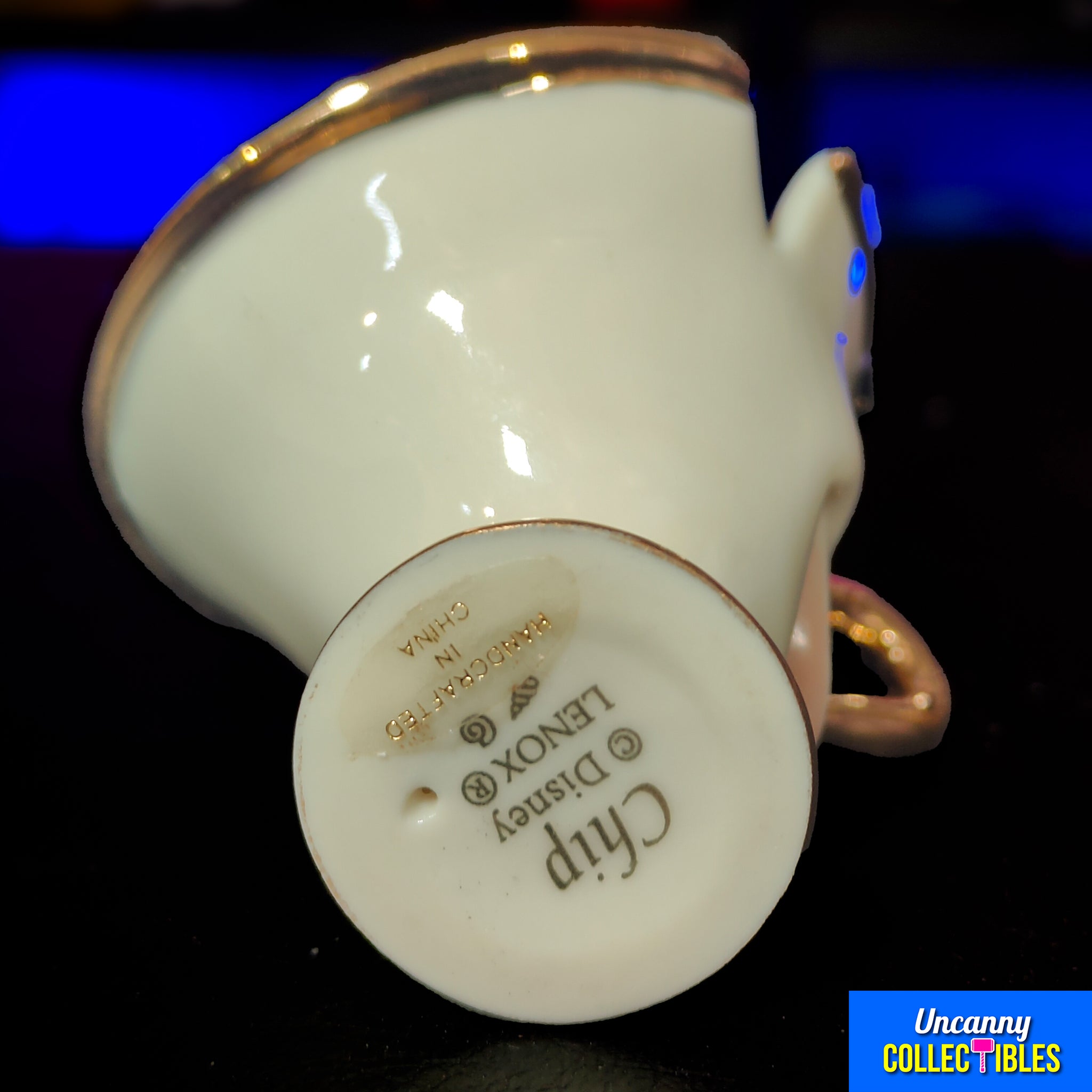 Disney Beauty and the Beast Mrs Potts and Chip Lenox Figurine Vintage 1990s Early 2000s – Disney, Vintage Brands, 14 cm, 1990, pre-owned collector piece, Uncanny Collectibles Dublin Ireland