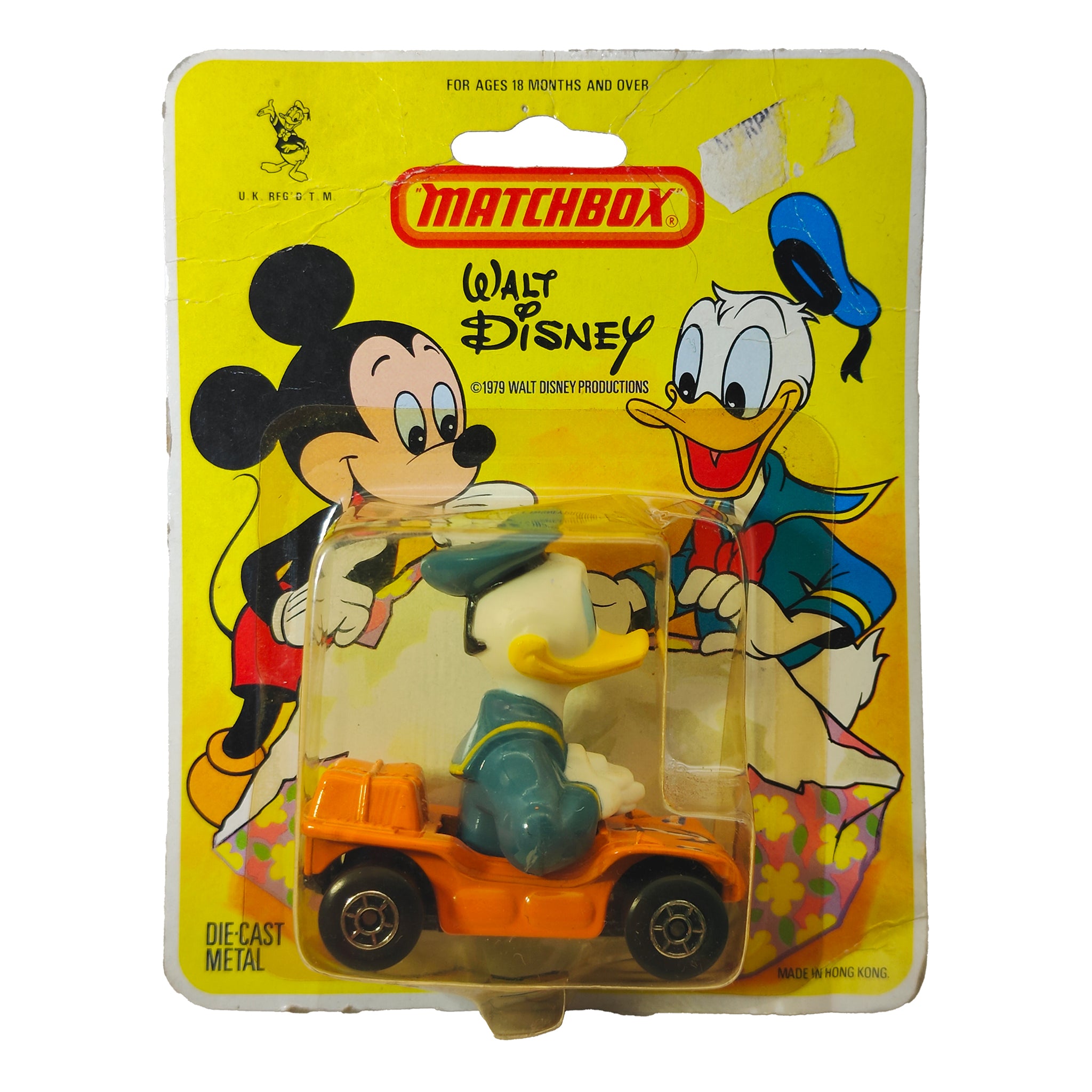Disney Donald Duck Beach Buggy Matchbox WD-2 Lesney Die-Cast 1979