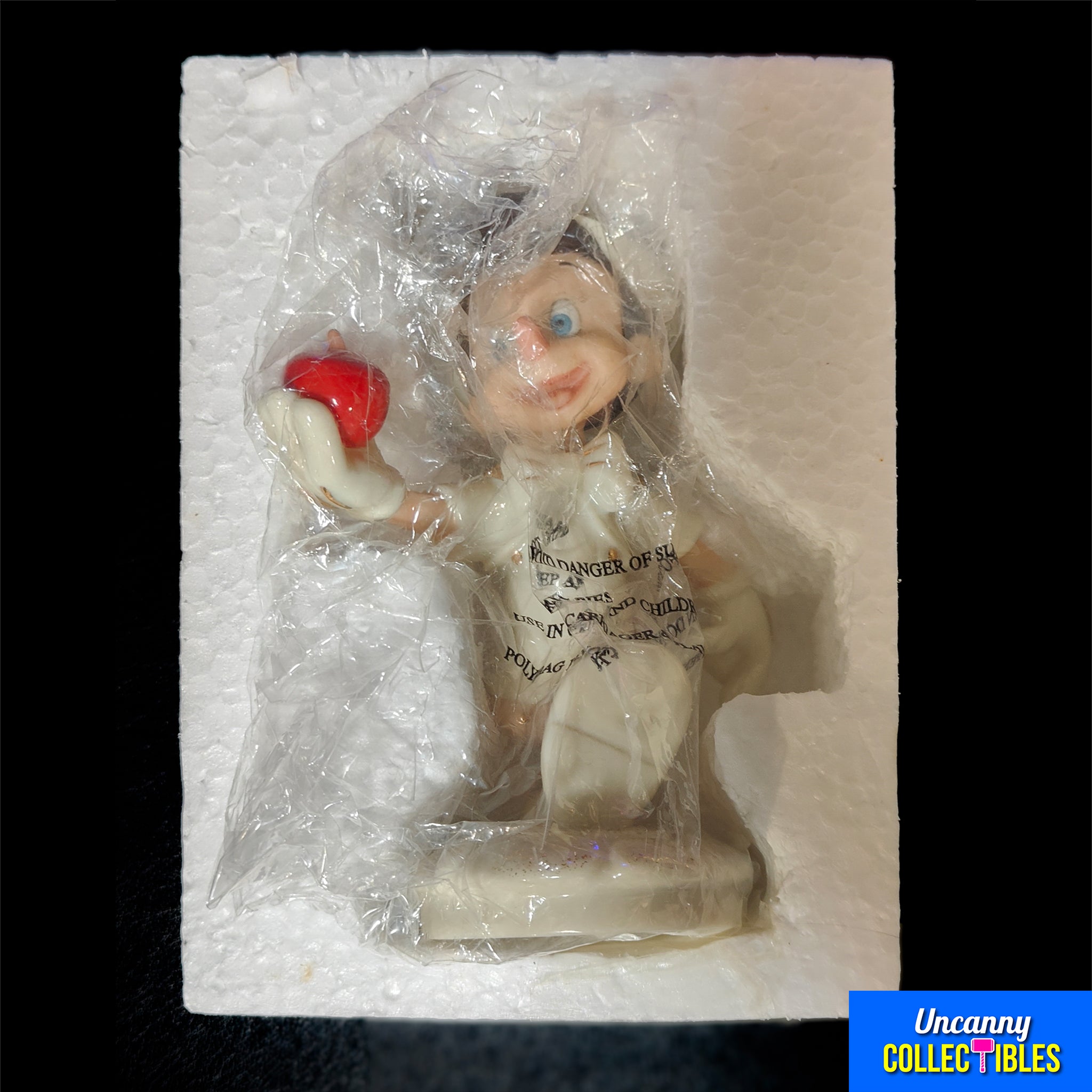 Disney Pinocchio Lenox Figurine Vintage 1990s Early 2000s – Disney, Vintage Brands, 14 cm, 1990, pre-owned collector piece, Uncanny Collectibles Dublin Ireland