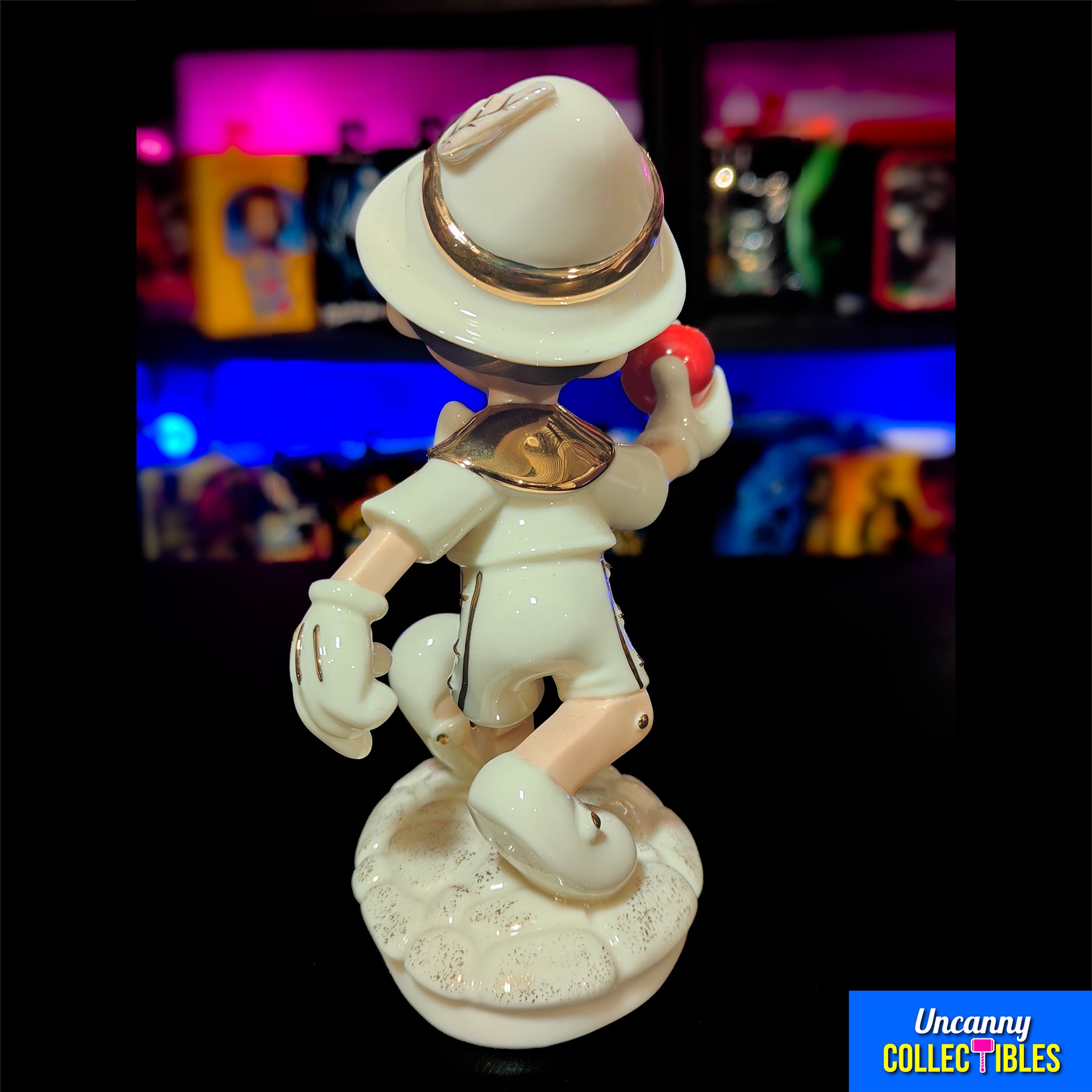 Disney Pinocchio Lenox Figurine Vintage 1990s Early 2000s – Disney, Vintage Brands, 14 cm, 1990, pre-owned collector piece, Uncanny Collectibles Dublin Ireland