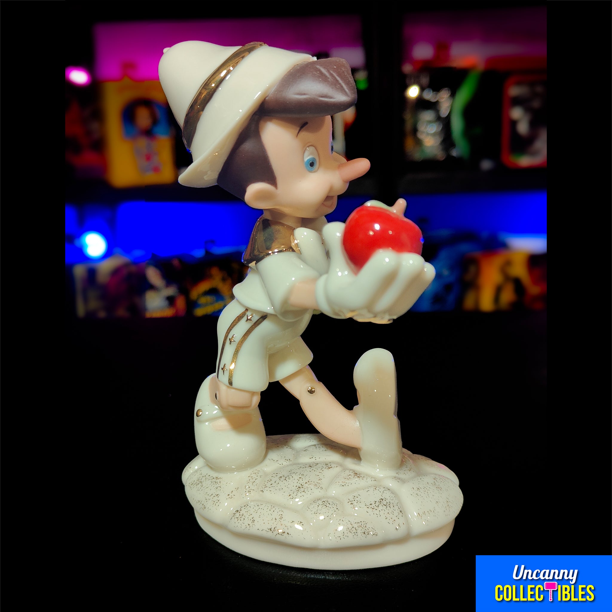 Disney Pinocchio Lenox Figurine Vintage 1990s Early 2000s – Disney, Vintage Brands, 14 cm, 1990, pre-owned collector piece, Uncanny Collectibles Dublin Ireland