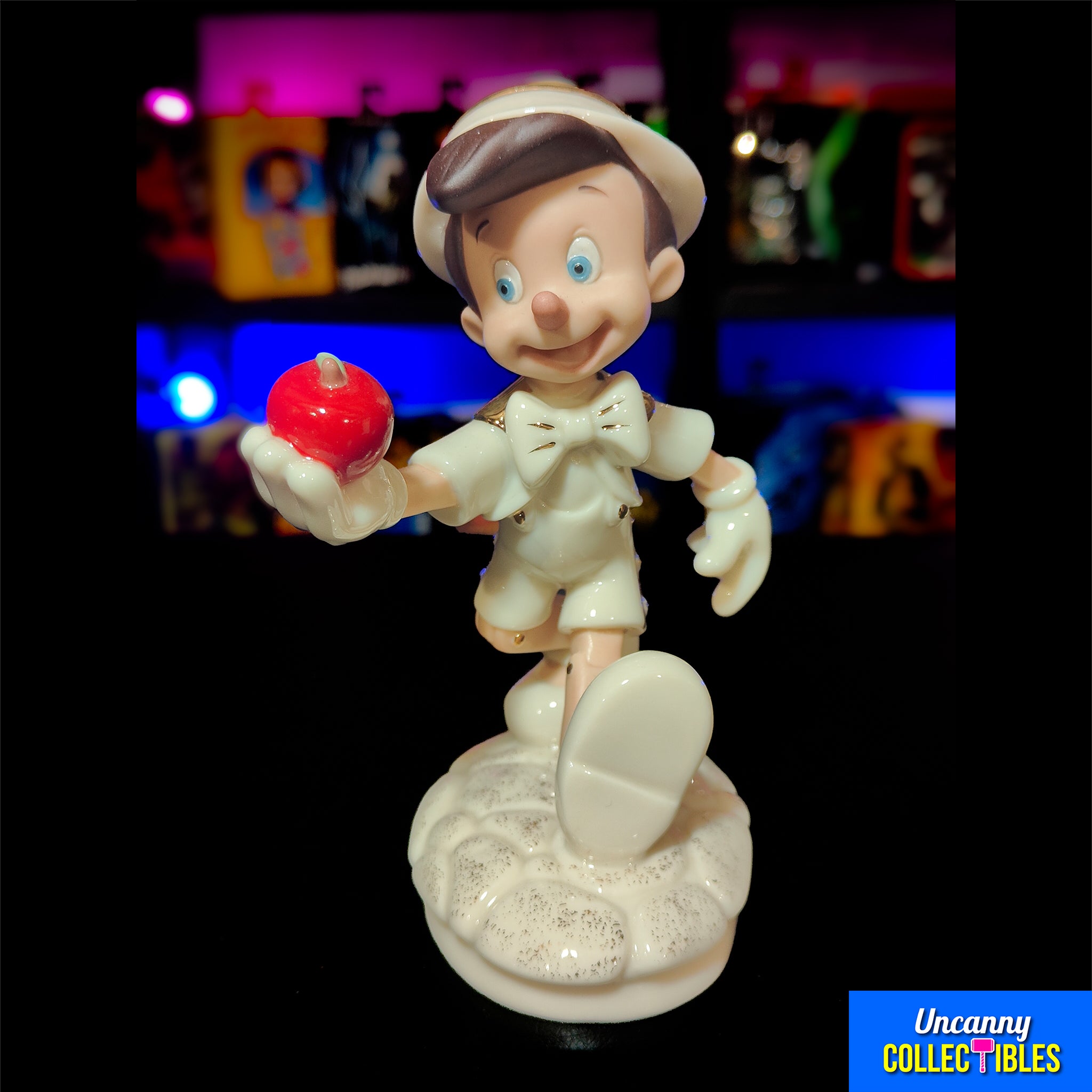 Disney Pinocchio Lenox Figurine Vintage 1990s Early 2000s – Disney, Vintage Brands, 14 cm, 1990, pre-owned collector piece, Uncanny Collectibles Dublin Ireland