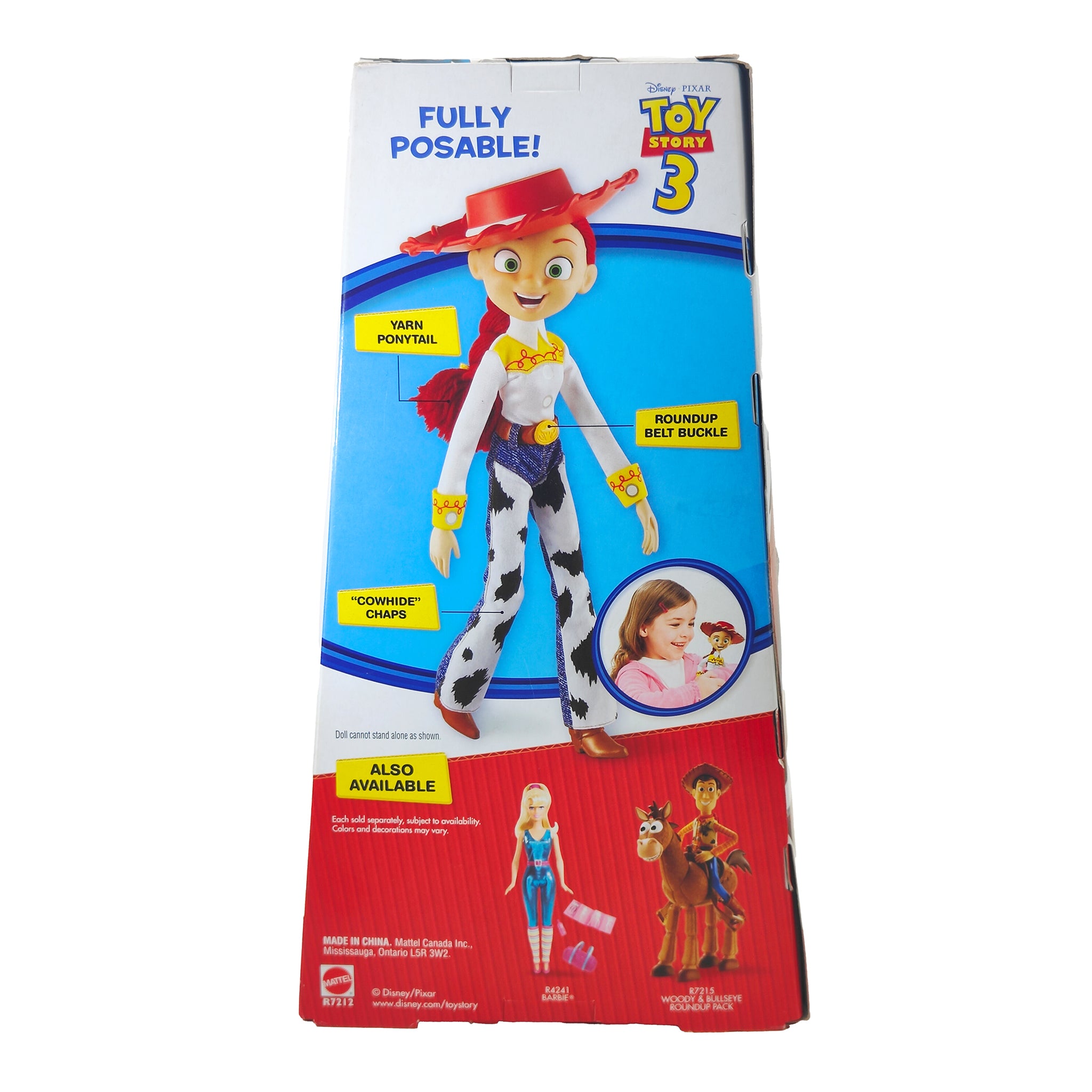 Disney Pixar Toy Story 3 Cowgirl Jessie Doll  Mattel 2009 28cm – Movie Icons & Heroes, Mattel, 28 cm, 2009, pre-owned collector piece, Uncanny Collectibles Dublin Ireland