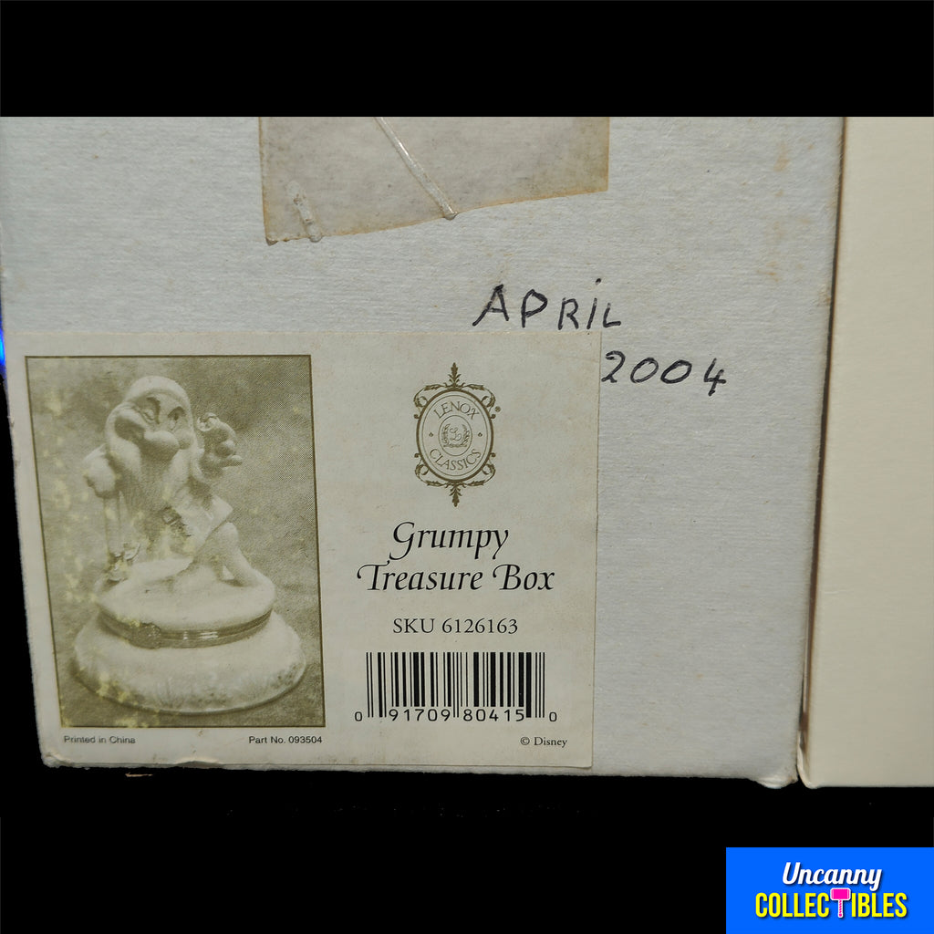 Disney Snow White Grumpy Treasure Box Lenox Trinket Box with Charm