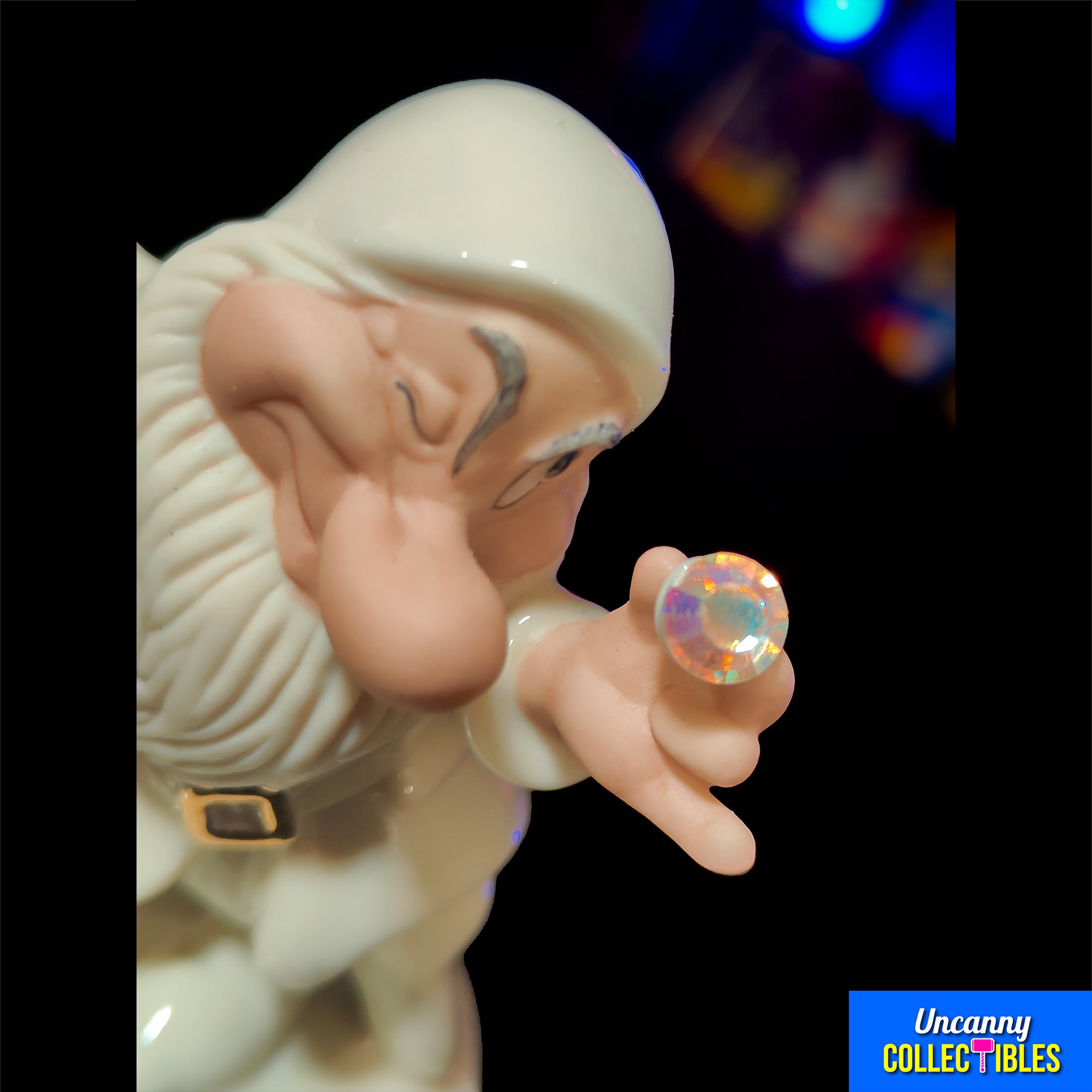 Disney Snow White Grumpy Treasure Box Lenox Trinket Box with Charm – Disney, Vintage Brands, 14 cm, pre-owned collector piece, Uncanny Collectibles Dublin Ireland