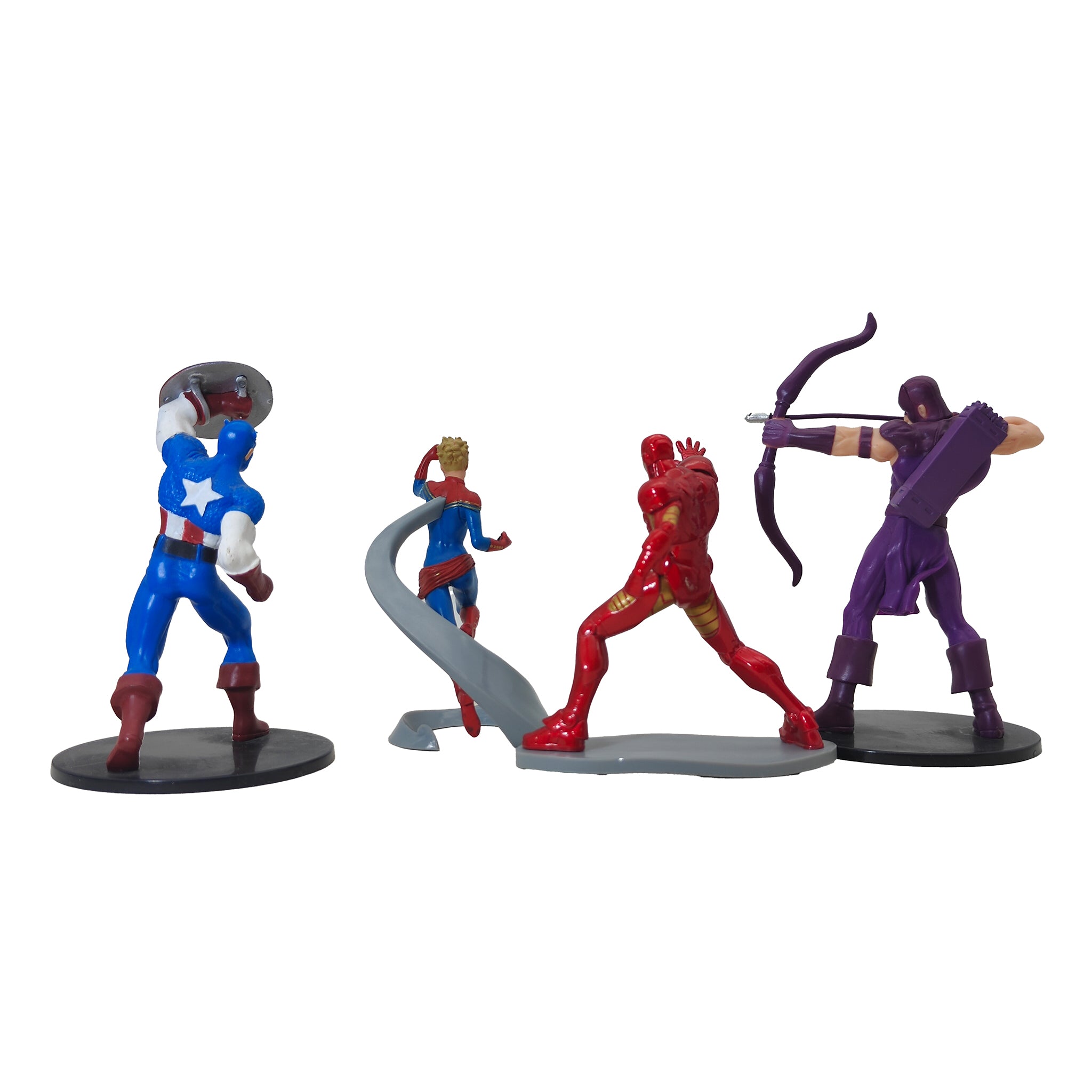 Disney Store Marvel Avengers Captain America Iron Man Captain Marvel Hawkeye PVC Figures Bundle