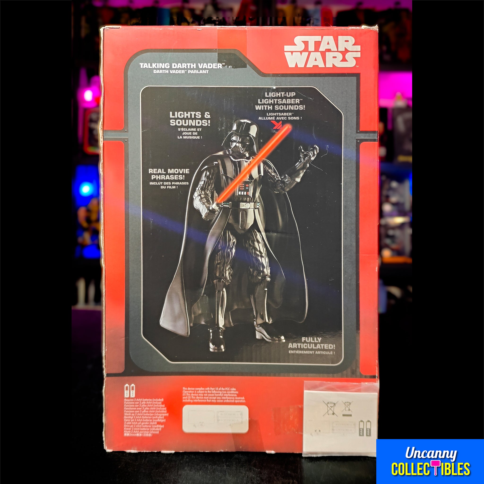 Disney Store Star Wars Talking Darth Vader Action Figure 2015 30cm – Star Wars, Hasbro, 30 cm, 2015, pre-owned collector piece, Uncanny Collectibles Dublin Ireland