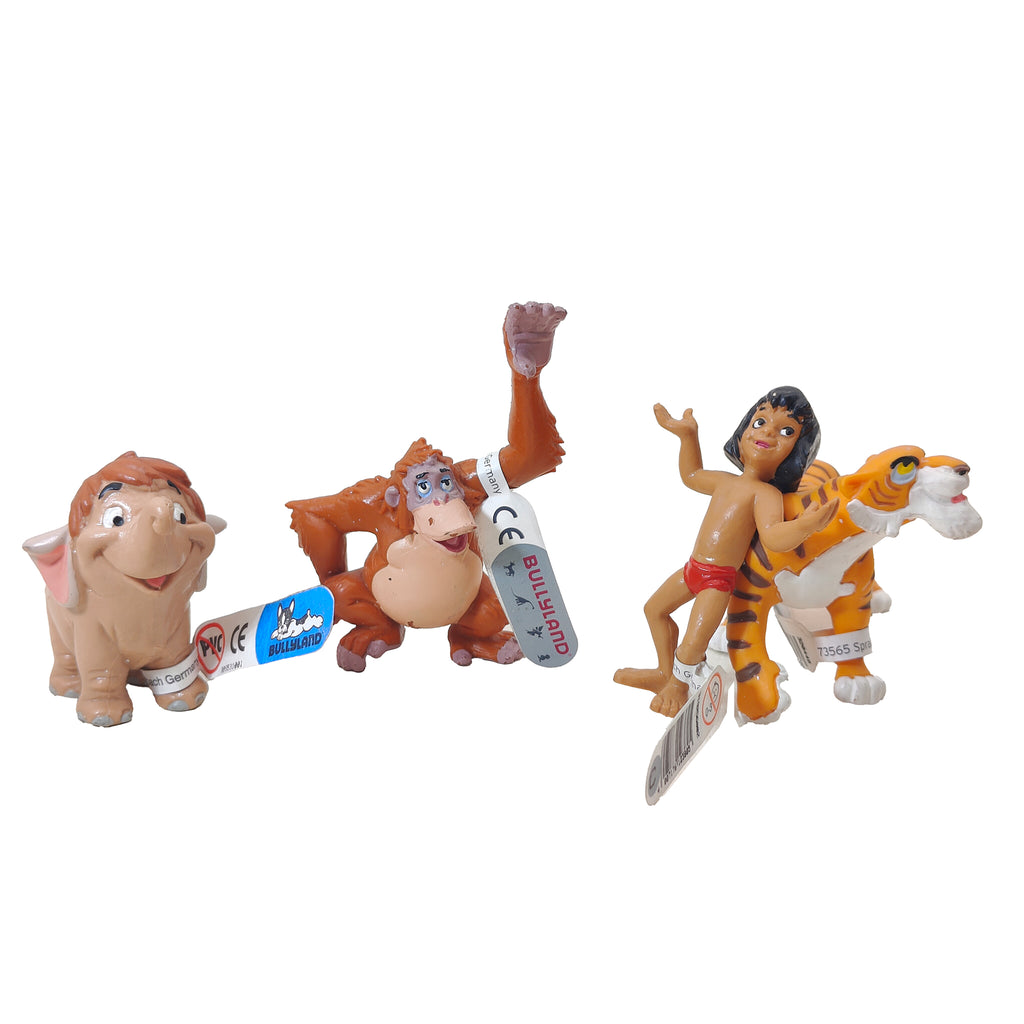 Disney The Jungle Book Mowgli Baloo Bagheera Shere Khan Bullyland Figure Bundle
