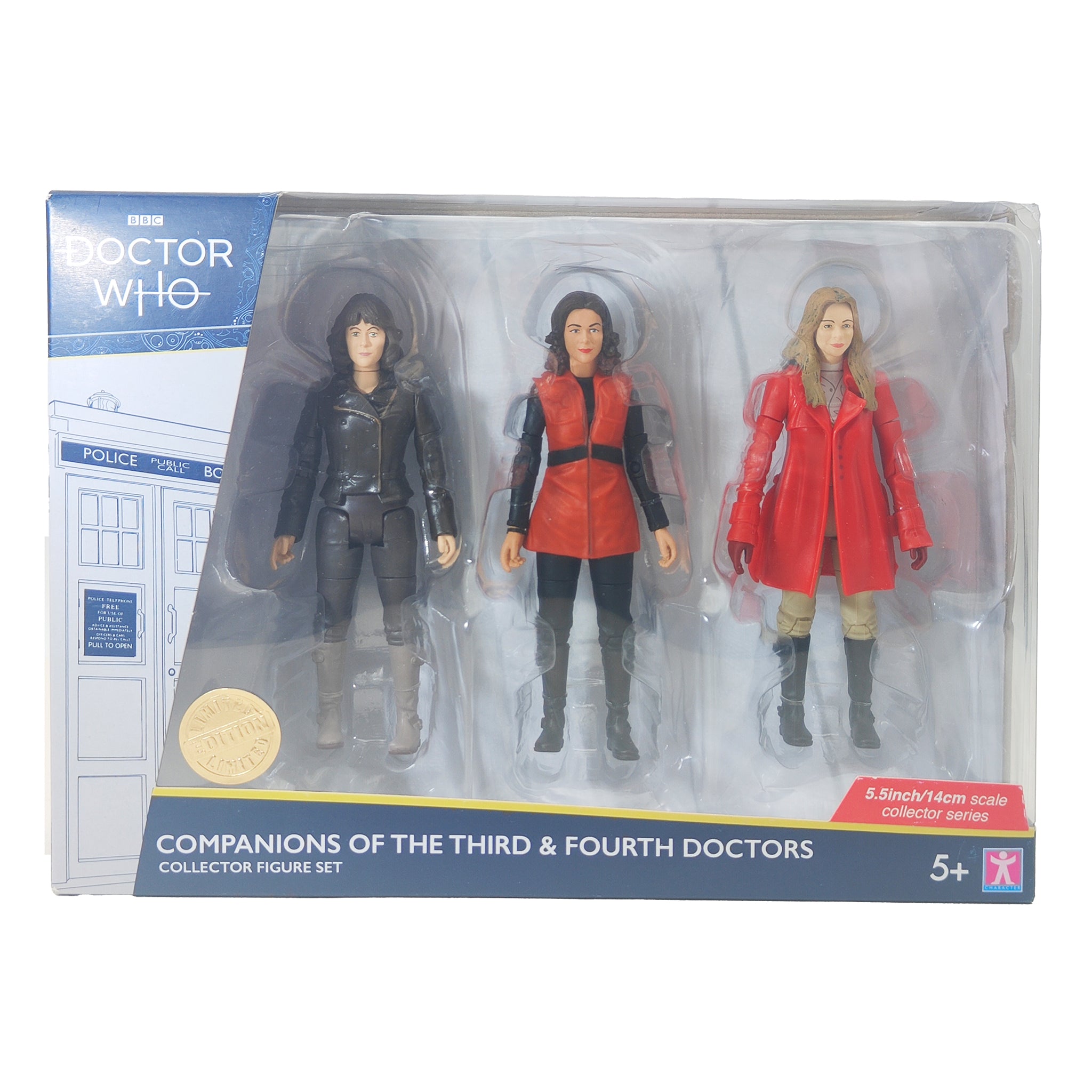 Doctor Who Companions Of The Third & Fourth Doctors Character Options Action Figure Set 2018 14cm – Doctor Who, Character Options, 14 cm, 2018, pre-owned collector piece, Uncanny Collectibles Dublin Ireland