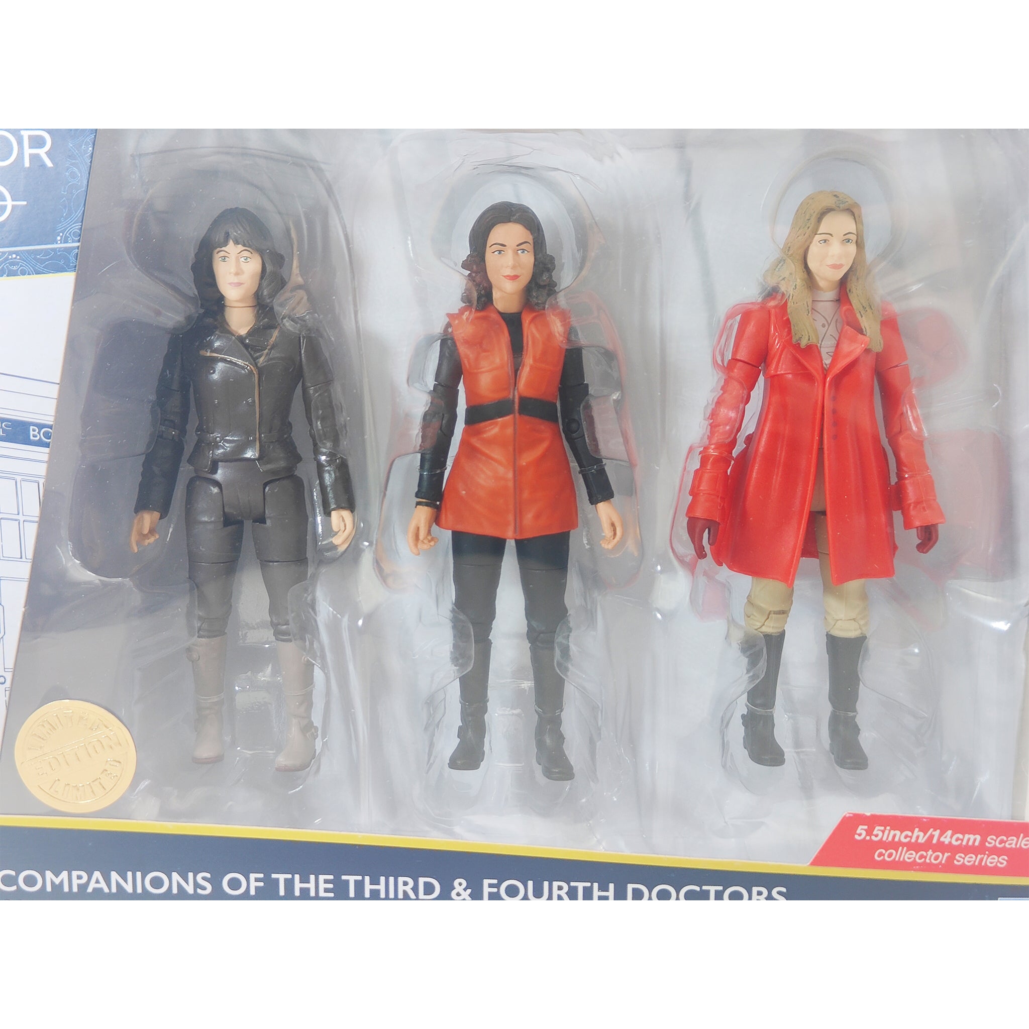 Doctor Who Companions Of The Third & Fourth Doctors Character Options Action Figure Set 2018 14cm – Doctor Who, Character Options, 14 cm, 2018, pre-owned collector piece, Uncanny Collectibles Dublin Ireland