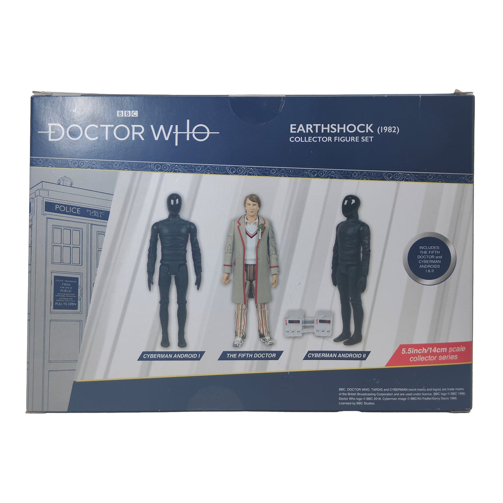 Doctor Who Earthshock 1982 Character Options Action Figure Set 2018 14cm – Doctor Who, Character Options, 14 cm, 2018, pre-owned collector piece, Uncanny Collectibles Dublin Ireland