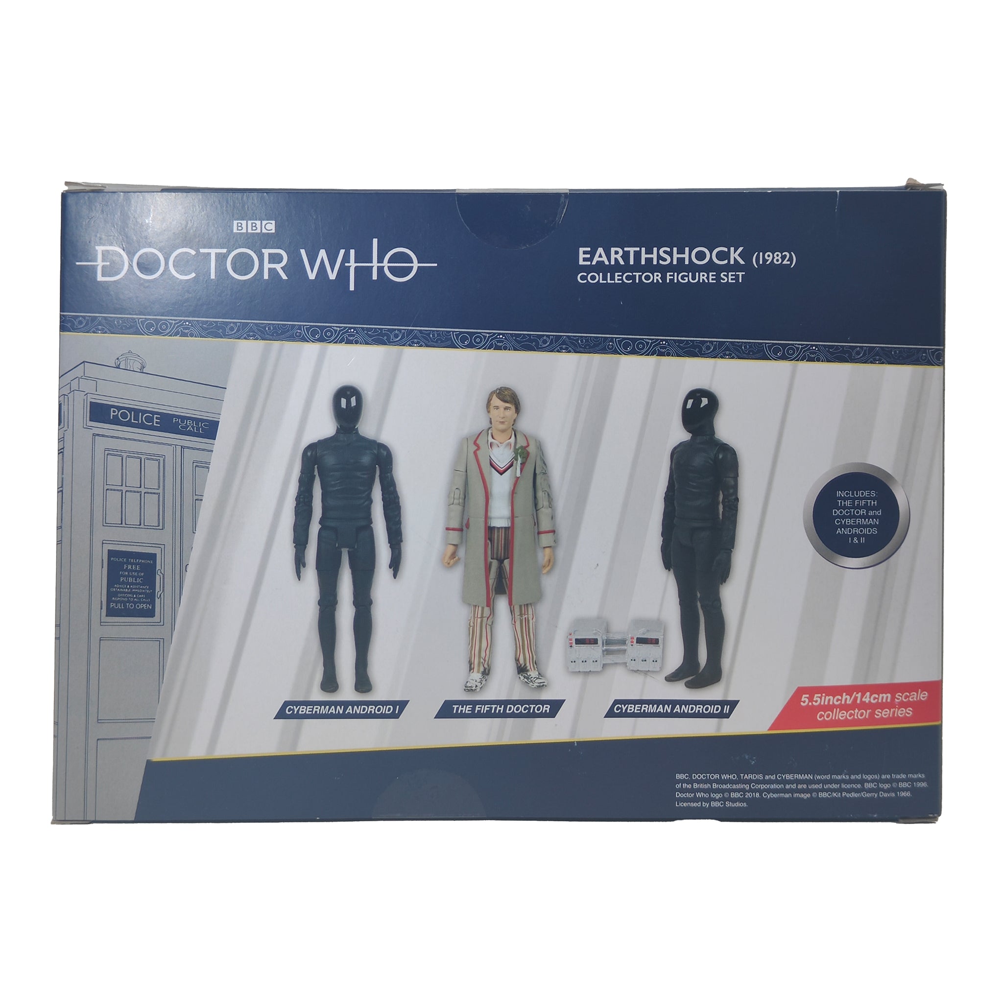 Doctor Who Earthshock 1982 Character Options Action Figure Set 2018 14cm – Doctor Who, Character Options, 14 cm, 2018, pre-owned collector piece, Uncanny Collectibles Dublin Ireland