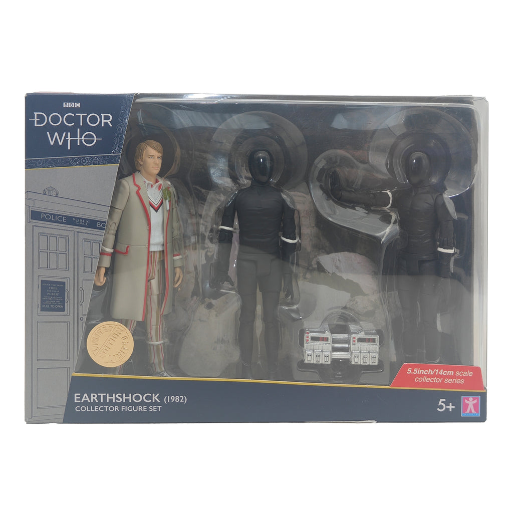 Doctor Who Earthshock 1982 Character Options Action Figure Set 2018 14cm – Doctor Who, Character Options, 14 cm, 2018, pre-owned collector piece, Uncanny Collectibles Dublin Ireland