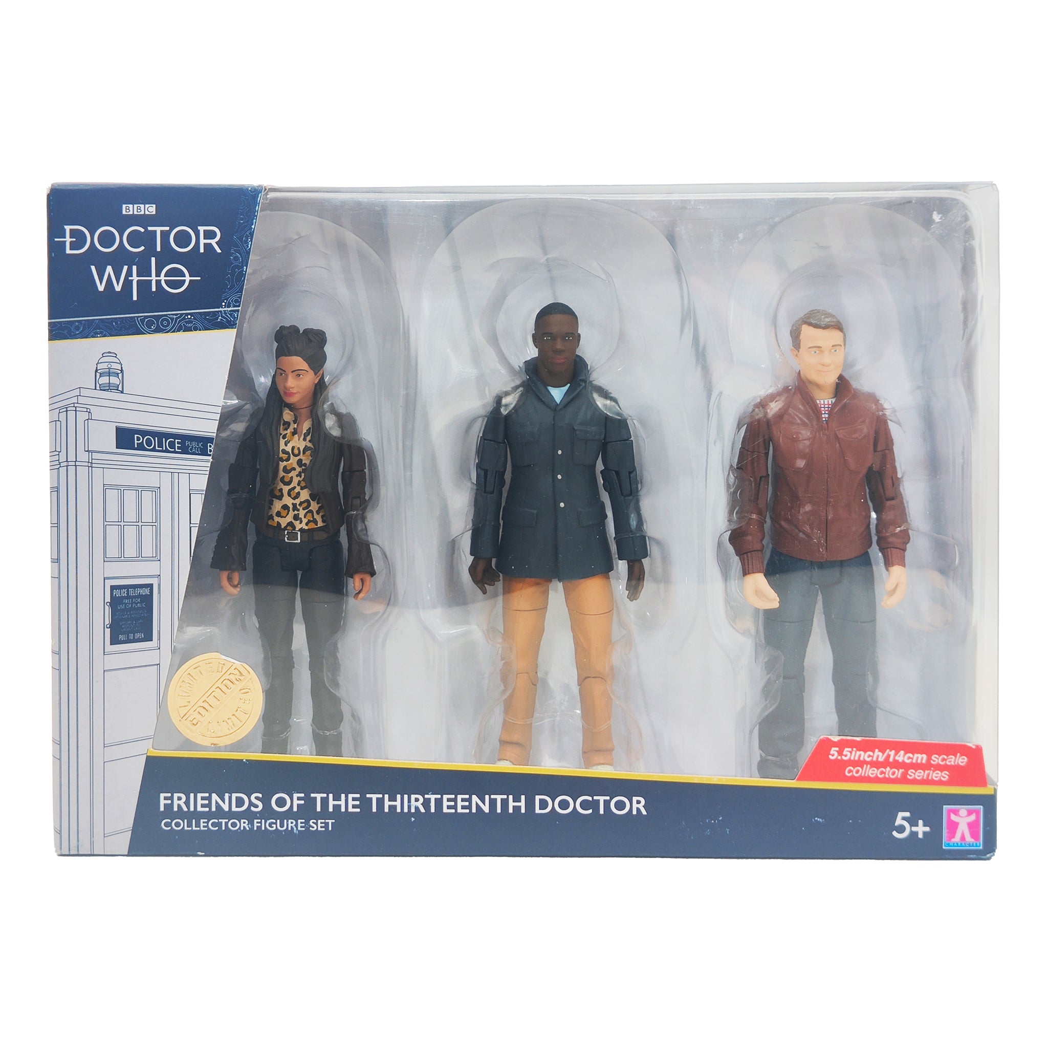 Doctor Who Friends Of The Thrirteenth Doctor Character Options Action Figure Set 2018 14cm – Doctor Who, Character Options, 14 cm, 2018, pre-owned collector piece, Uncanny Collectibles Dublin Ireland