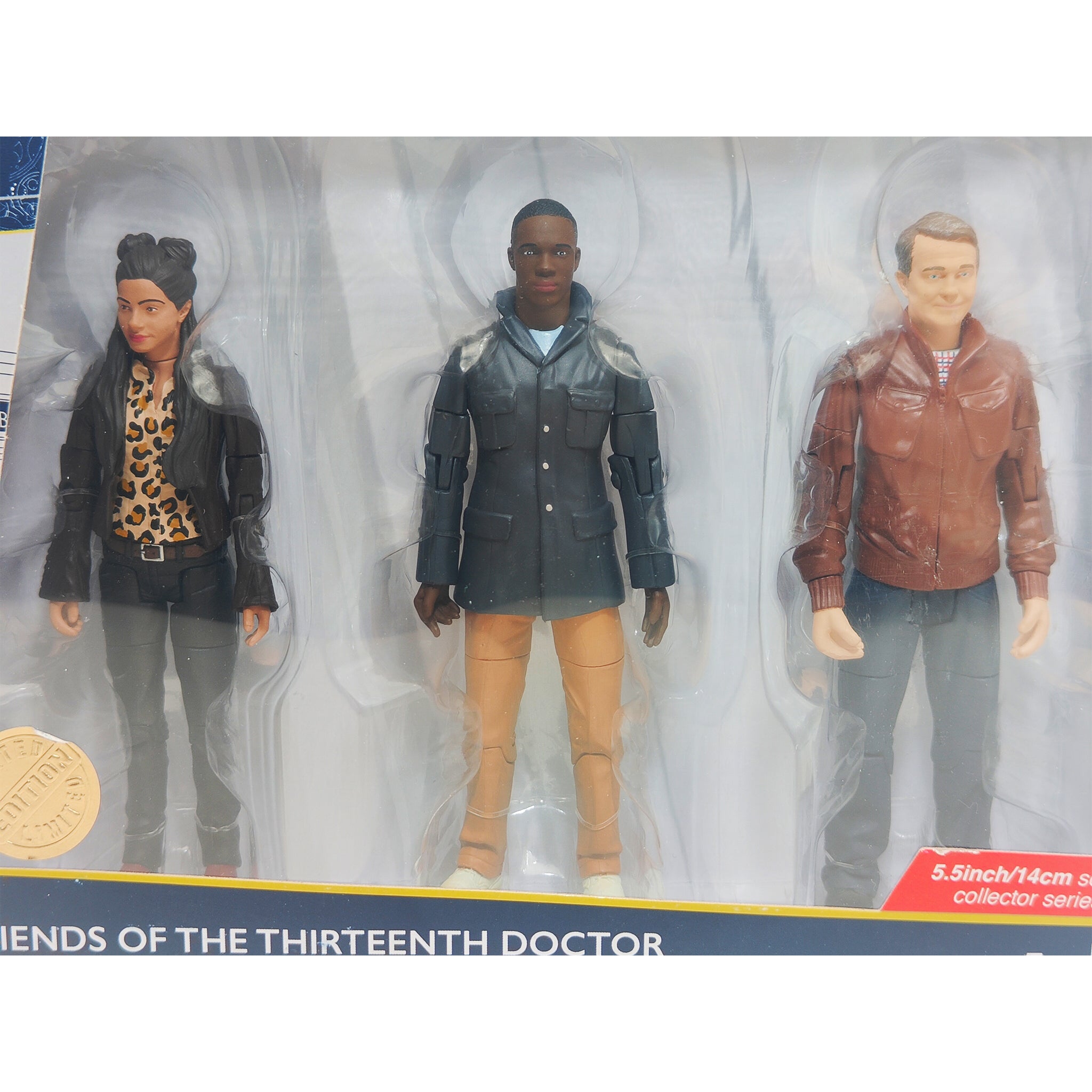Doctor Who Friends Of The Thrirteenth Doctor Character Options Action Figure Set 2018 14cm – Doctor Who, Character Options, 14 cm, 2018, pre-owned collector piece, Uncanny Collectibles Dublin Ireland