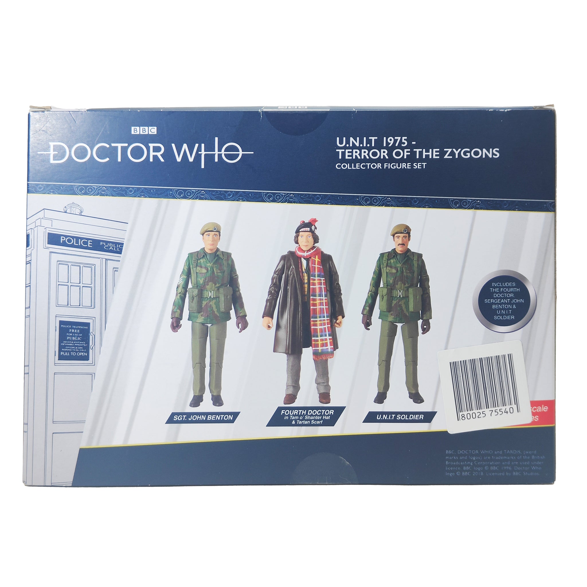 Doctor Who UNIT 1975 Terror Of The Zygons Character Options Action Figure Set 2018 14cm – Doctor Who, Character Options, 14 cm, 2018, pre-owned collector piece, Uncanny Collectibles Dublin Ireland