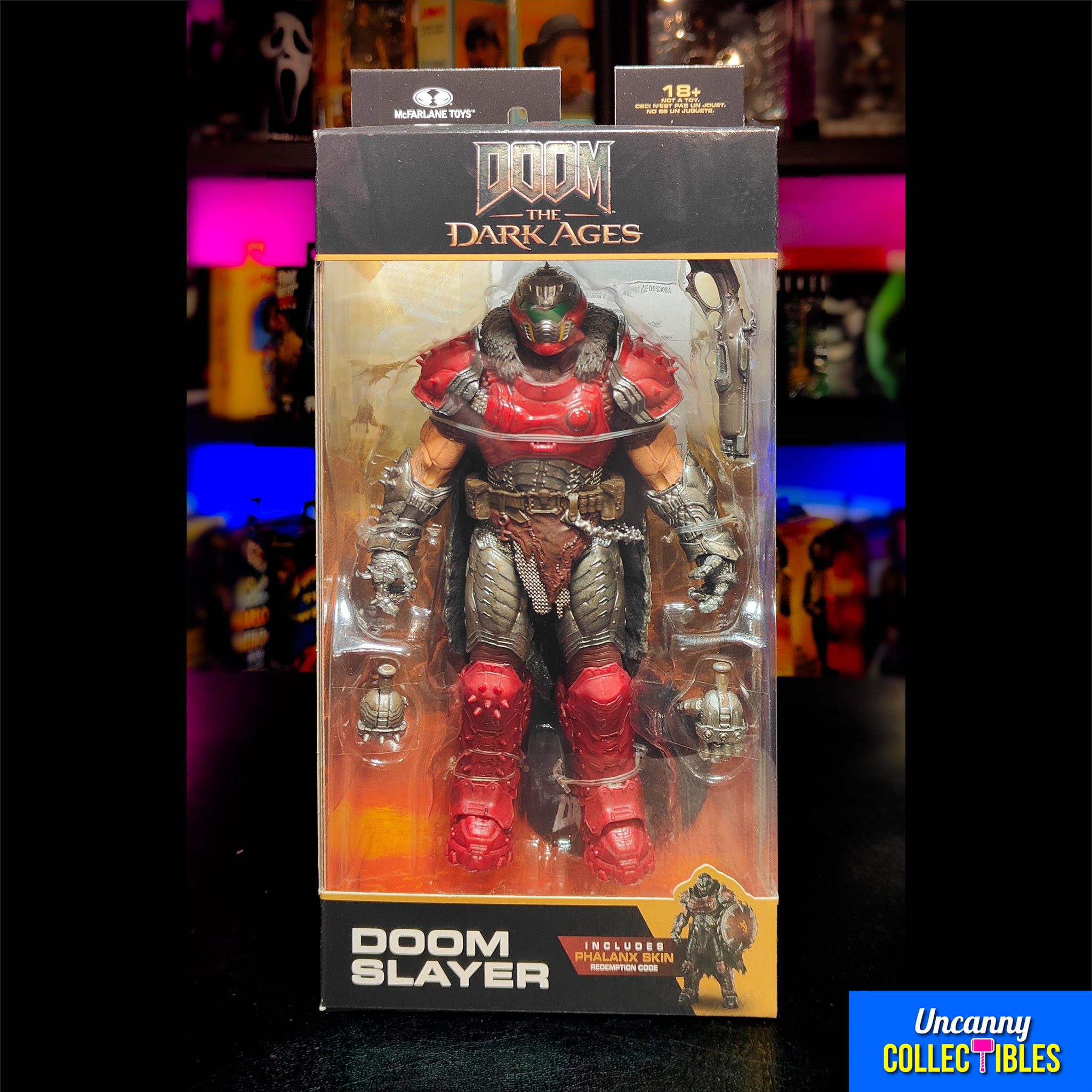 DOOM The Dark Ages Doom Slayer Phalanx Skin McFarlane Toys Figure 2025 18cm – Video Game Characters, McFarlane Toys, 18 cm, 2025, brand new collector item, Uncanny Collectibles Dublin Ireland