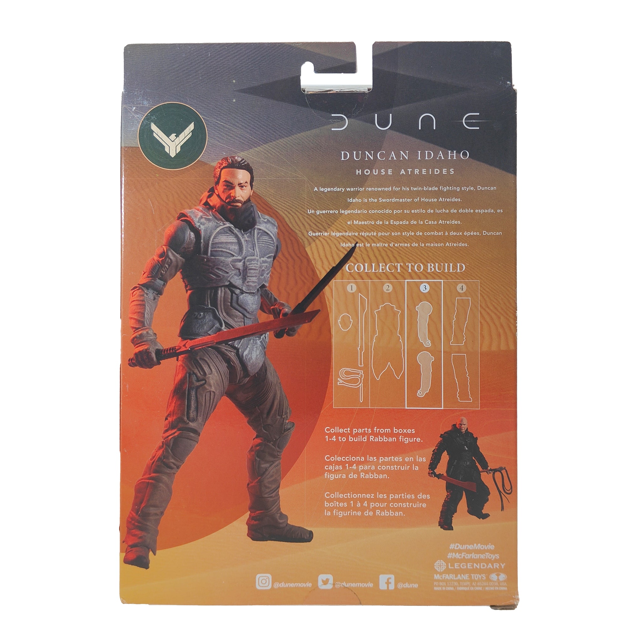 Duncan Idaho House Atreides Dune McFarlane Toys Action Figure 2020 18cm – Movie Icons & Heroes, McFarlane Toys, 18 cm, 2020, pre-owned collector piece, Uncanny Collectibles Dublin Ireland