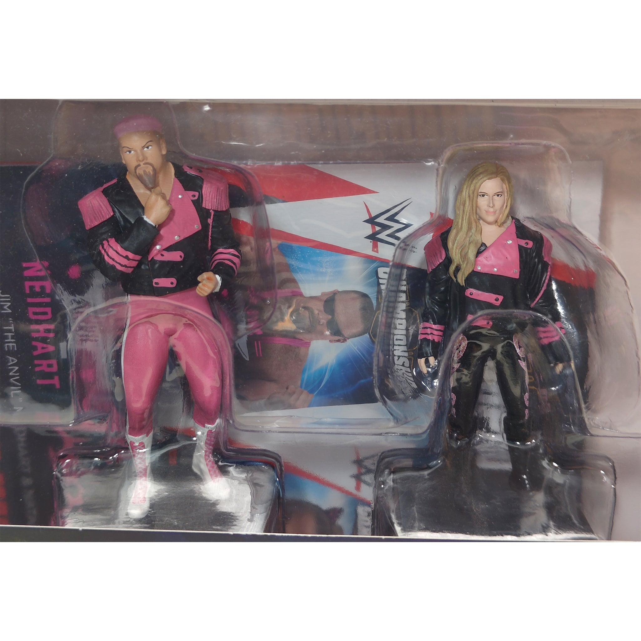 Eaglemoss Hero Collector Jim The Anvil Neidhart and Natalya WWE Figurines 2021 12cm – WWE, Vintage Brands, 12 cm, 2021, pre-owned collector piece, Uncanny Collectibles Dublin Ireland