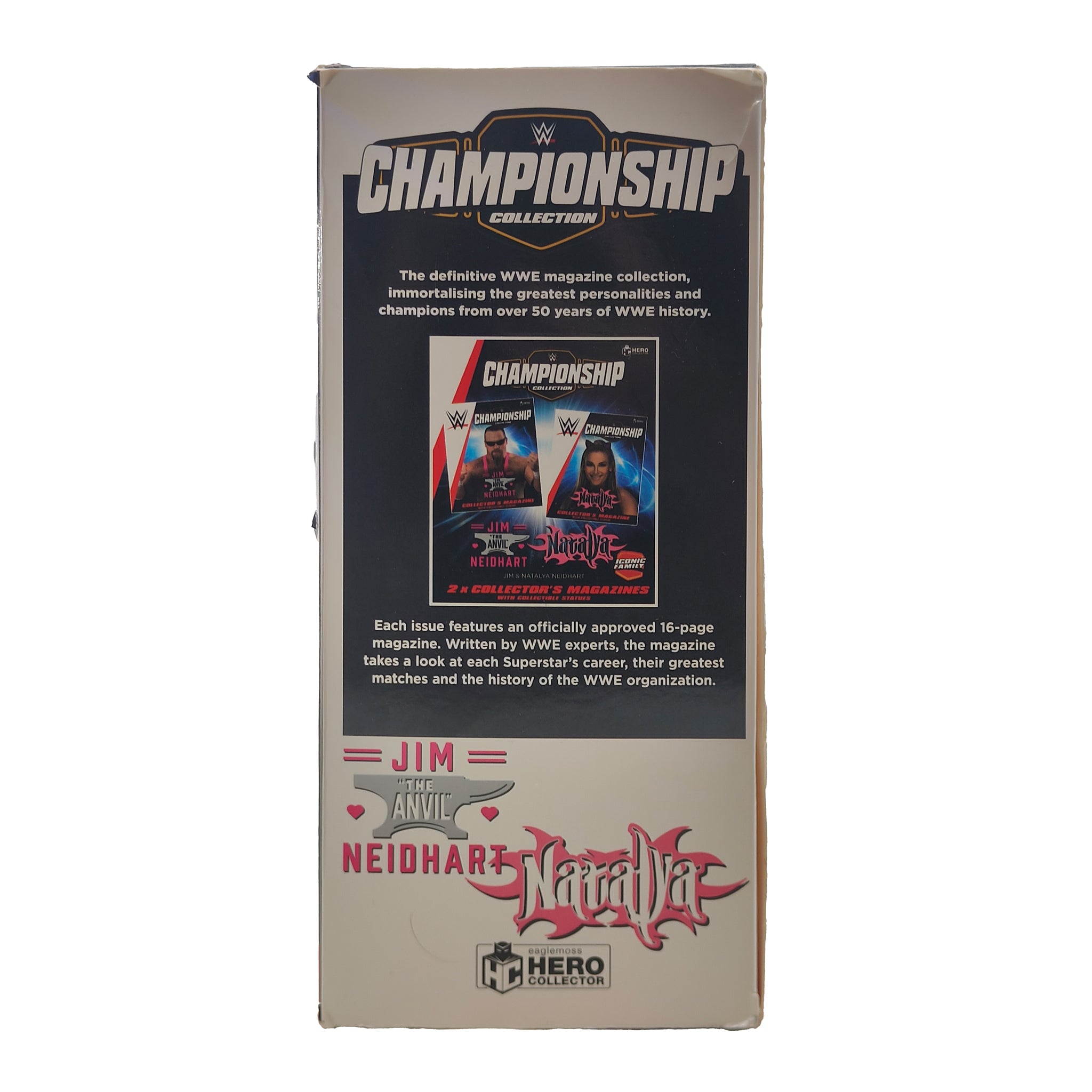 Eaglemoss Hero Collector Jim The Anvil Neidhart and Natalya WWE Figurines 2021 12cm – WWE, Vintage Brands, 12 cm, 2021, pre-owned collector piece, Uncanny Collectibles Dublin Ireland