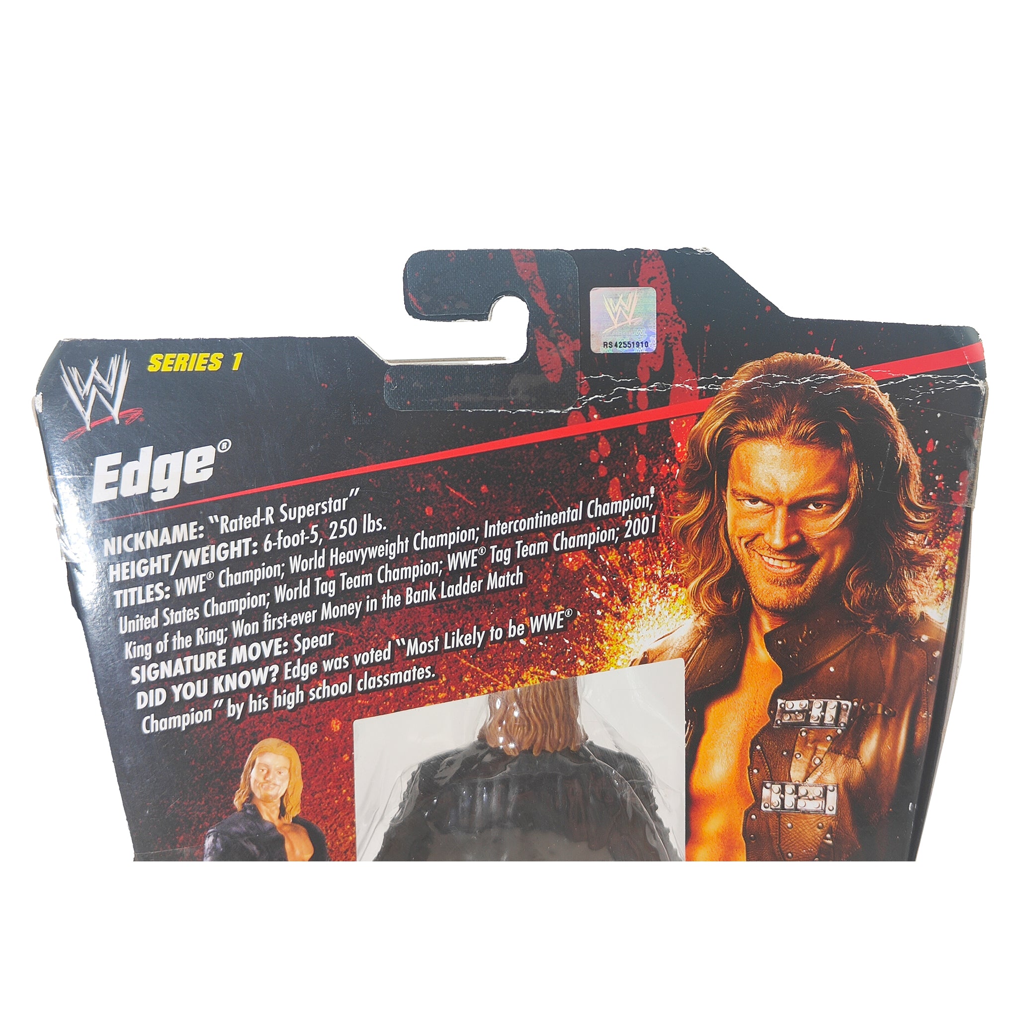 Edge WWE Elite Collection Series 1 Jakks Pacific Action Figure 2010 18cm – WWE, JAKKS Pacific, 18 cm, 2010, pre-owned collector piece, Uncanny Collectibles Dublin Ireland