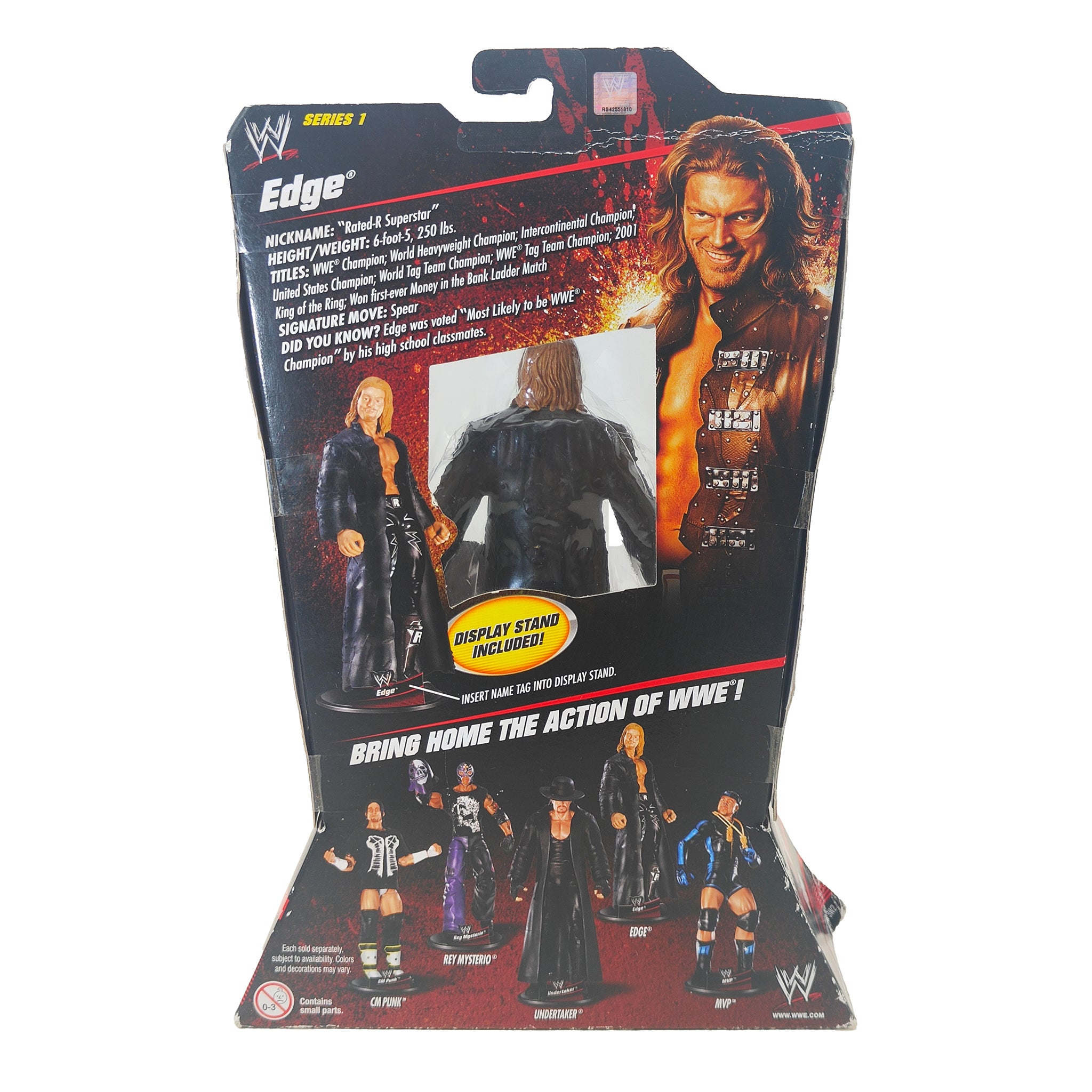 Edge WWE Elite Collection Series 1 Jakks Pacific Action Figure 2010 18cm – WWE, JAKKS Pacific, 18 cm, 2010, pre-owned collector piece, Uncanny Collectibles Dublin Ireland