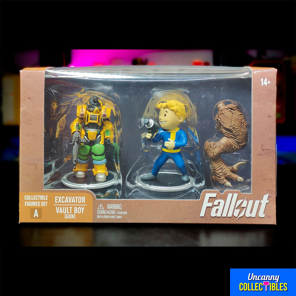 Buy Fallout Excavator Power Armor Amp Gun Vault Boy Syndicate Collectibles 7 Cm Mini Figure 2 Pack collectible online at Uncanny Collectibles