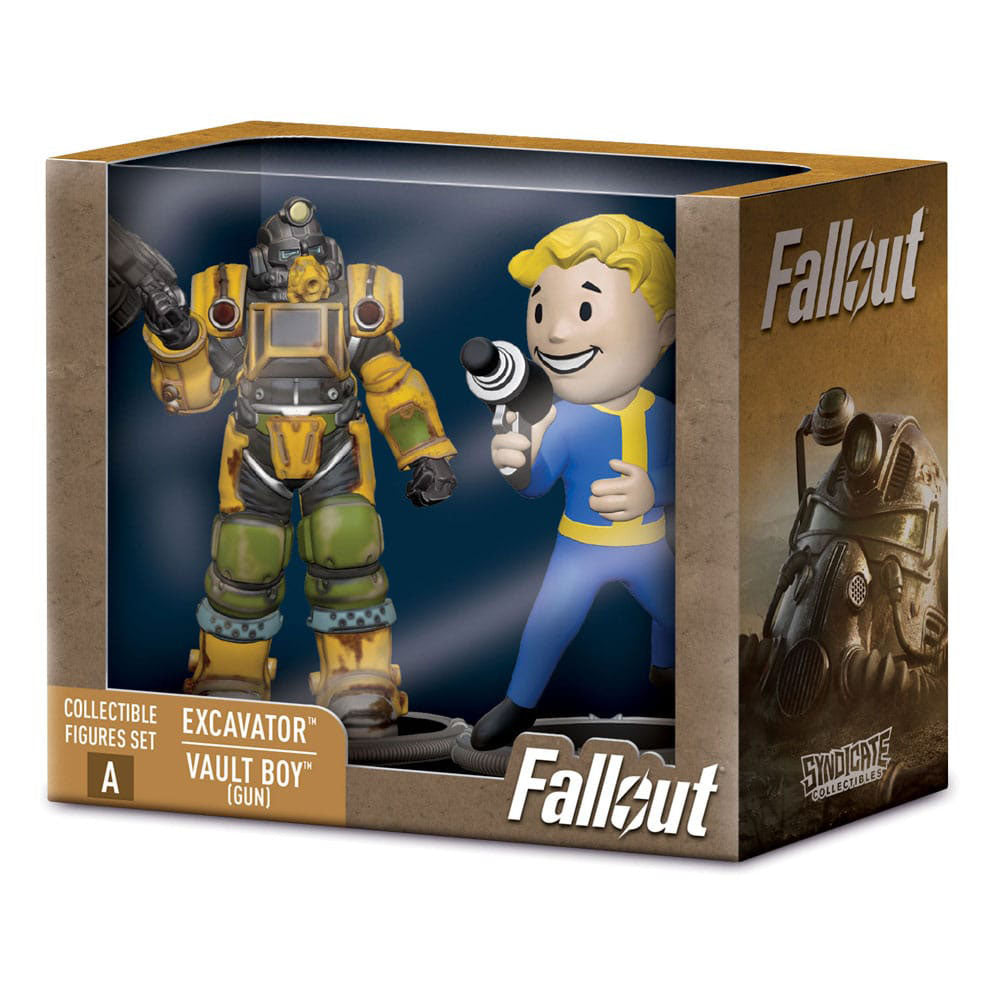Buy Fallout Excavator Power Armor Amp Gun Vault Boy Syndicate Collectibles 7 Cm Mini Figure 2 Pack collectible online at Uncanny Collectibles