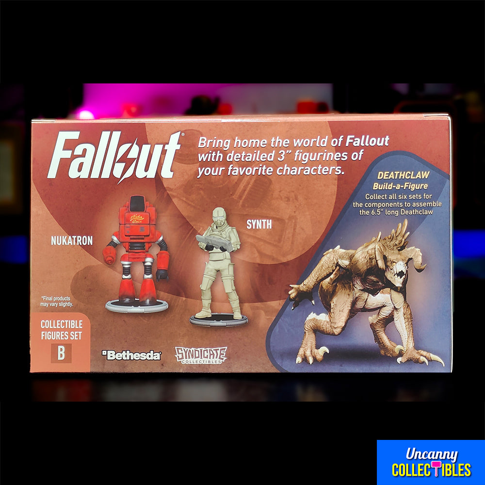 Fallout Nukatron and Synth Syndicate Collectibles 7 cm Mini Figure 2 Pack – Fallout, Syndicate Collectibles, 7 cm, 2025, brand new collector item, Uncanny Collectibles Dublin Ireland