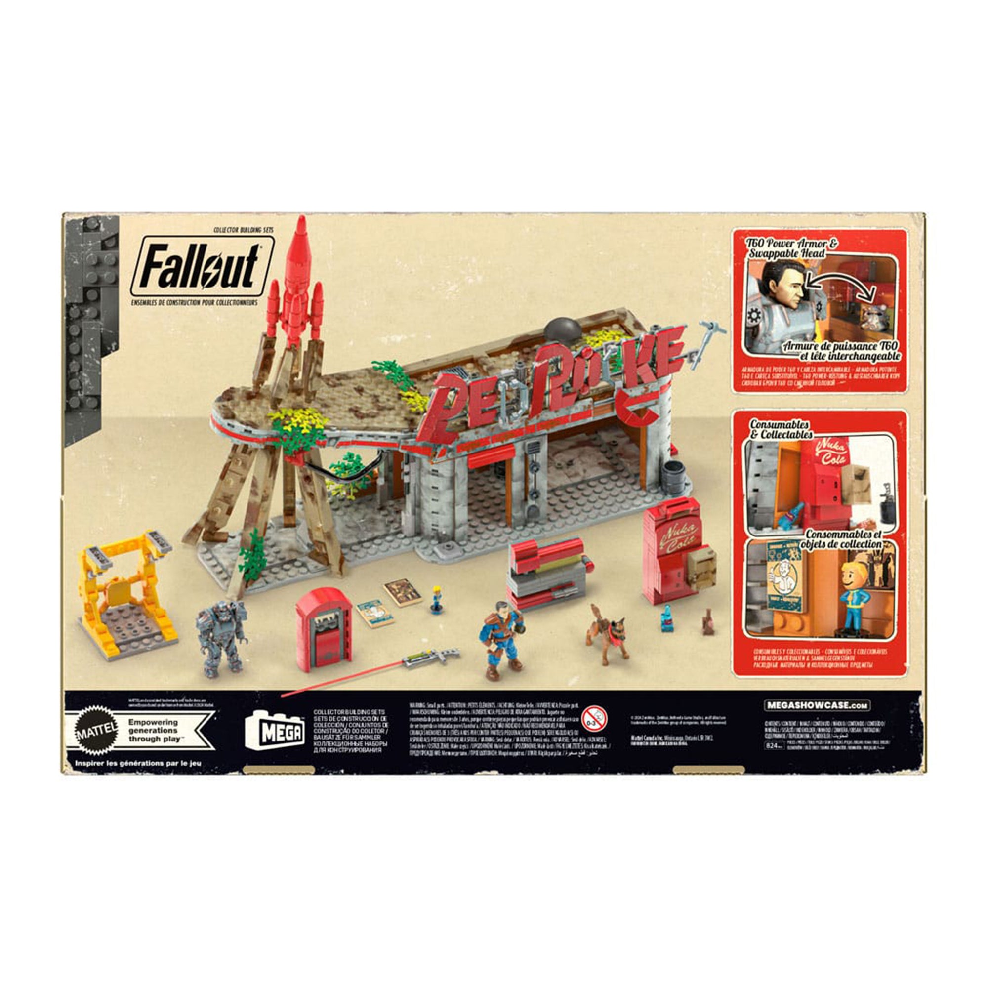 Fallout Red Rocket Truck Stop Mattel MEGA Construction Set