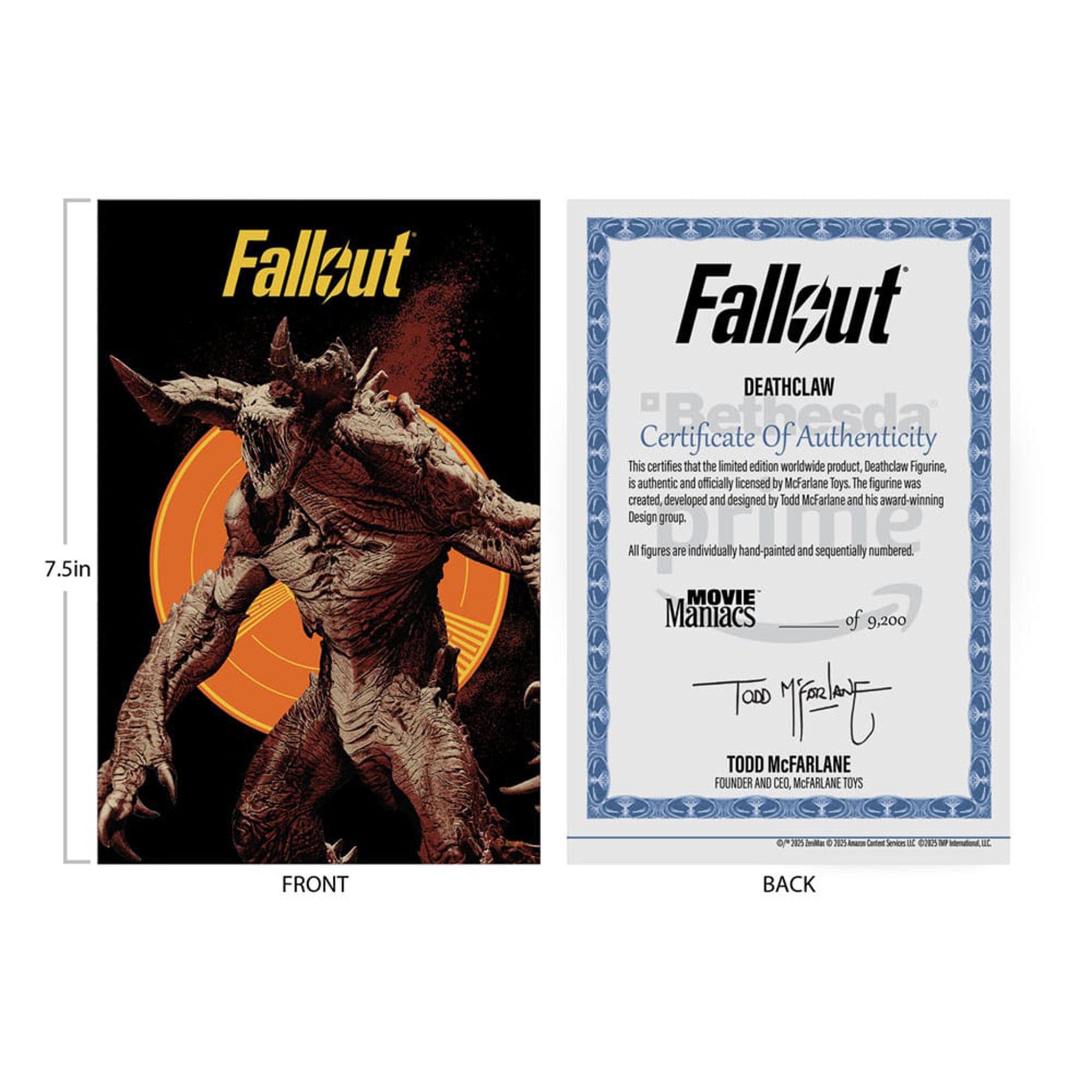 Fallout Season 2 Deathclaw Movie Maniacs McFarlane Toys Figure 2025 19cm – Fallout, McFarlane Toys, 19 cm, 2025, brand new collector item, Uncanny Collectibles Dublin Ireland