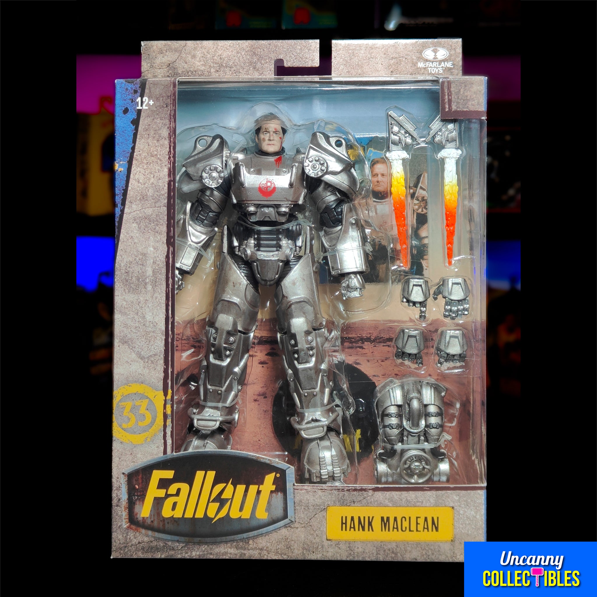 Fallout Season 2  Hank MacLean McFarlane Toys Action Figure 2025 19cm – Fallout, McFarlane Toys, 19 cm, 2025, brand new collector item, Uncanny Collectibles Dublin Ireland