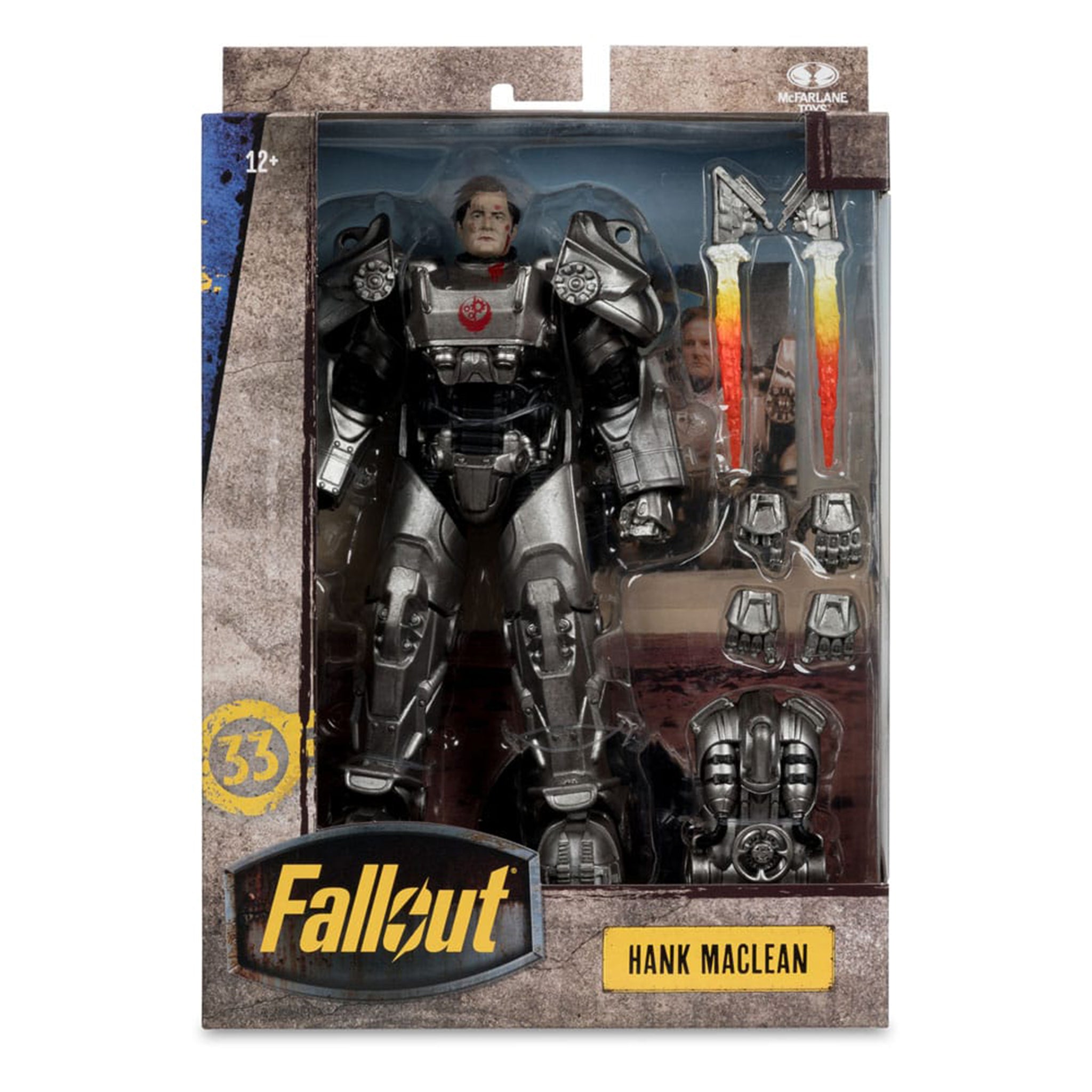 Fallout Season 2  Hank MacLean McFarlane Toys Action Figure 2025 19cm – Fallout, McFarlane Toys, 19 cm, 2025, brand new collector item, Uncanny Collectibles Dublin Ireland