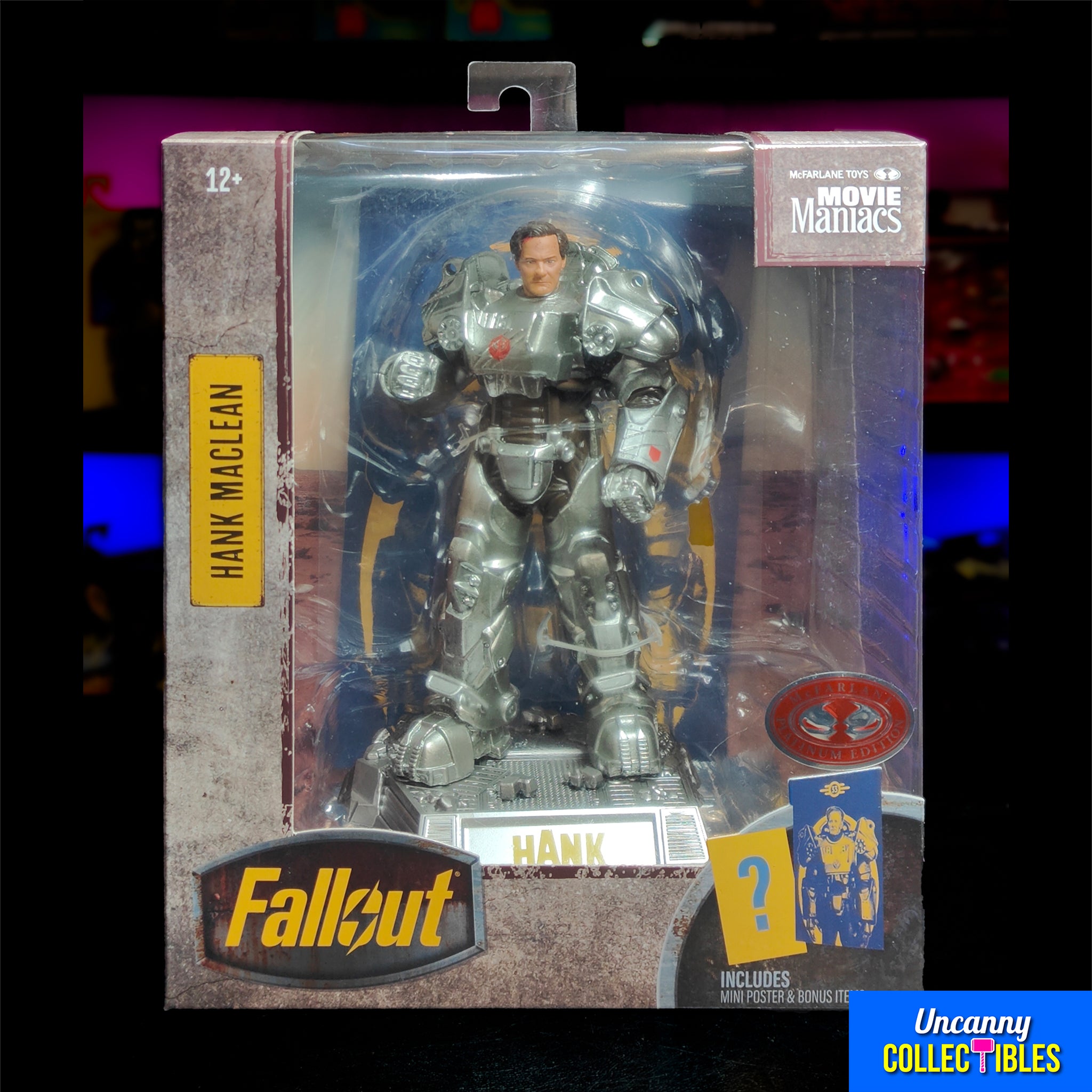 Fallout Season 2 Hank MacLean Movie Maniacs McFarlane Toys Red Platinum Edition Figure 2025 17cm – Fallout, McFarlane Toys, 17 cm, 2025, brand new collector item, Uncanny Collectibles Dublin Ireland