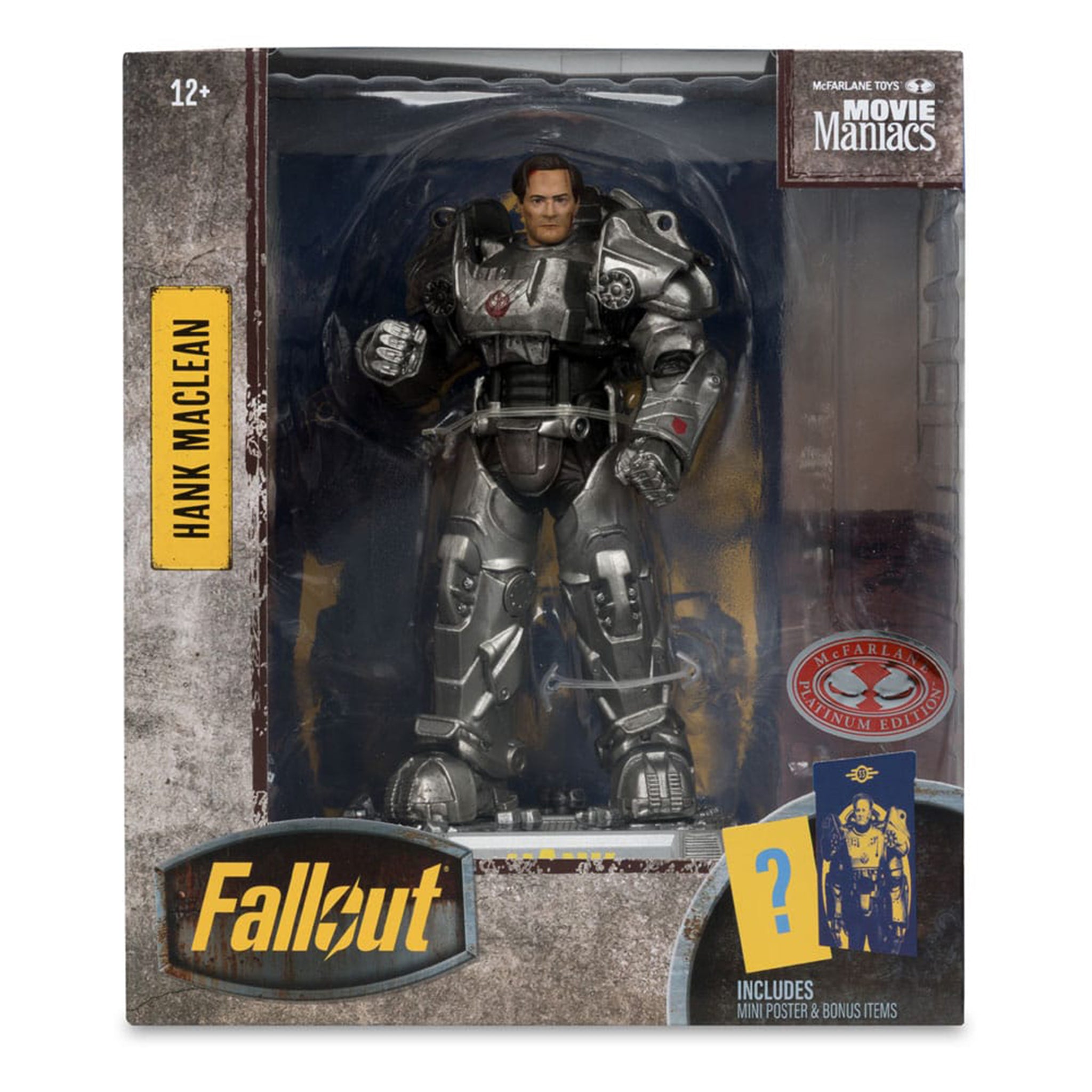 Fallout Season 2 Hank MacLean Movie Maniacs McFarlane Toys Red Platinum Edition Figure 2025 17cm
